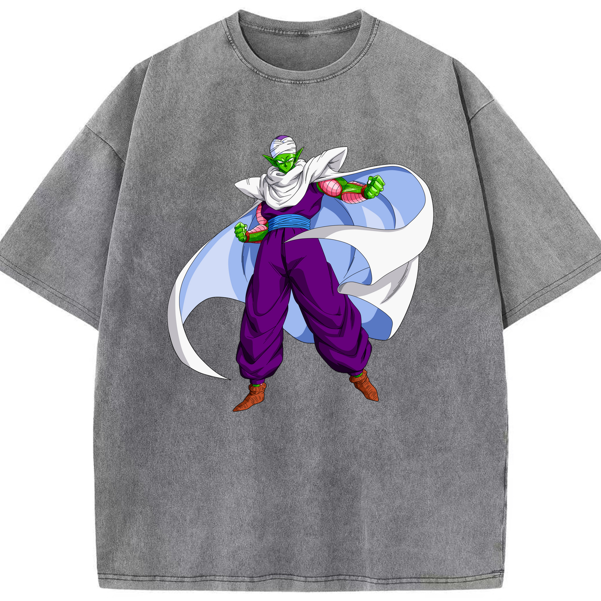 （画像用） ドラゴンボール ピッコロ DRAGON BALL Piccolo 綿100% ヴィンテージ風 半袖Tシャツ（フロントプリント）