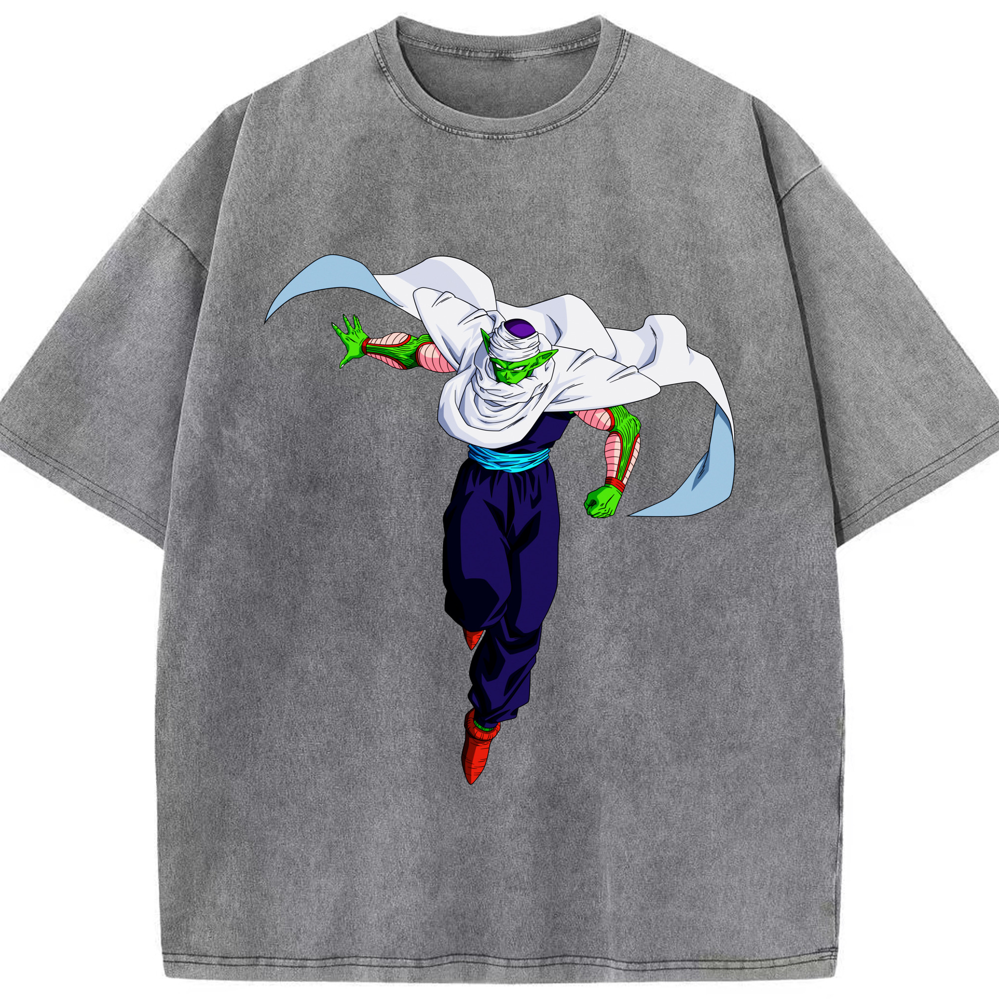 （画像用） ドラゴンボール ピッコロ DRAGON BALL Piccolo 綿100% ヴィンテージ風 半袖Tシャツ（フロントプリント）
