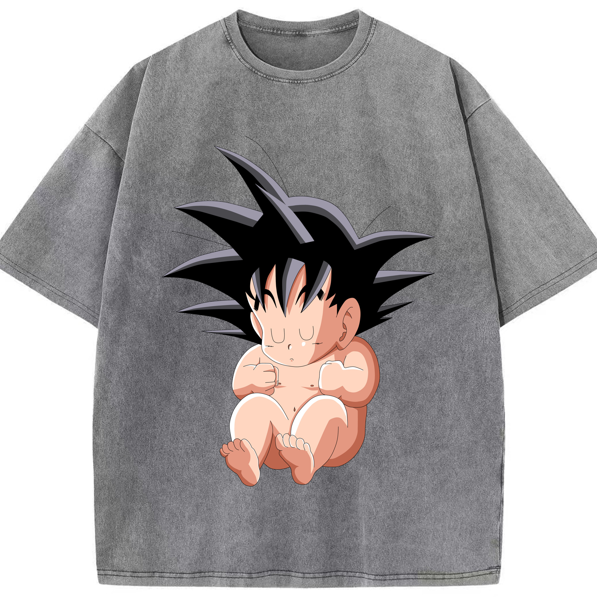 （画像用） ドラゴンボール 孫悟空（そん ごくう）Son Goku カカロット DRAGON BALL Kakarotto 綿100% ヴィンテージ風 半袖Tシャツ（フロントプリント）