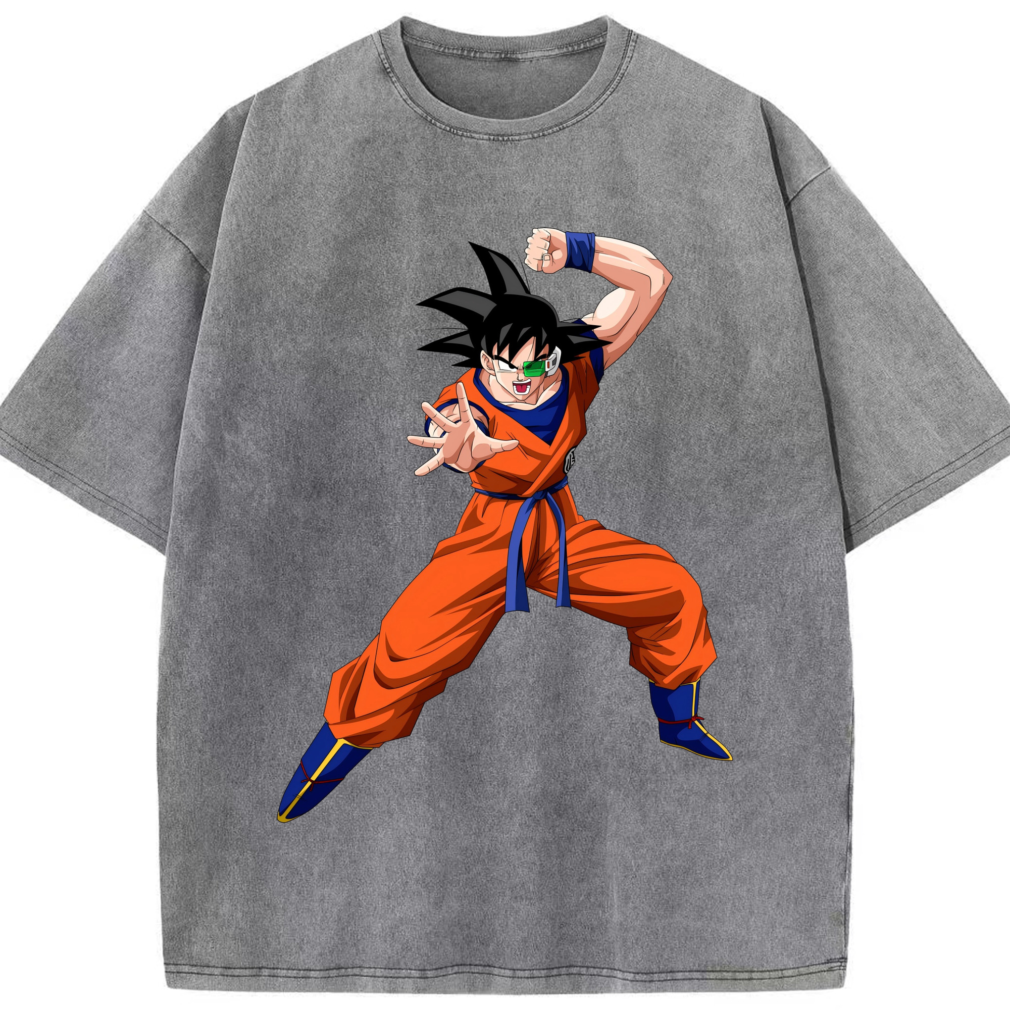 ドラゴンボール 孫悟空（そん ごくう）Son Goku カカロット DRAGON BALL Kakarotto 綿100% ヴィンテージ風 半袖Tシャツ（フロントプリント）