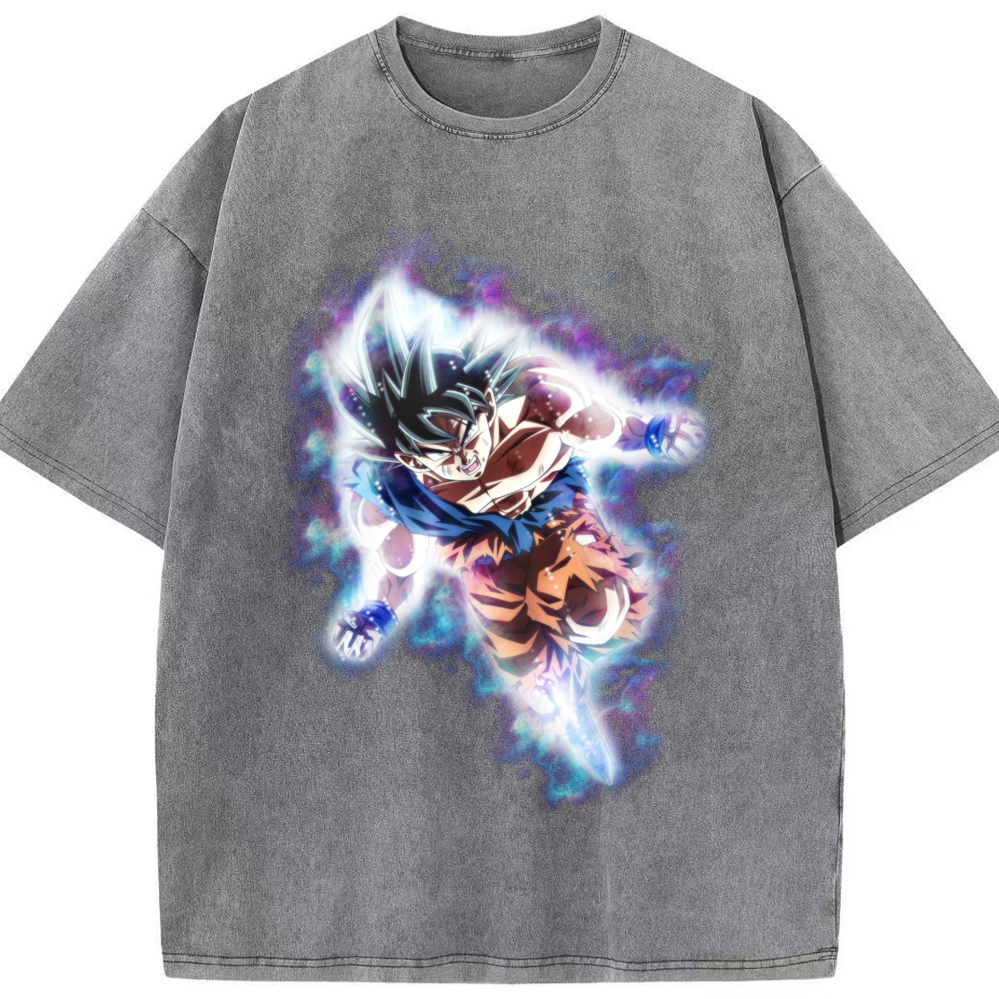 （画像用） ドラゴンボール 孫悟空（そん ごくう）Son Goku カカロット DRAGON BALL Kakarotto 綿100% ヴィンテージ風 半袖Tシャツ（フロントプリント）