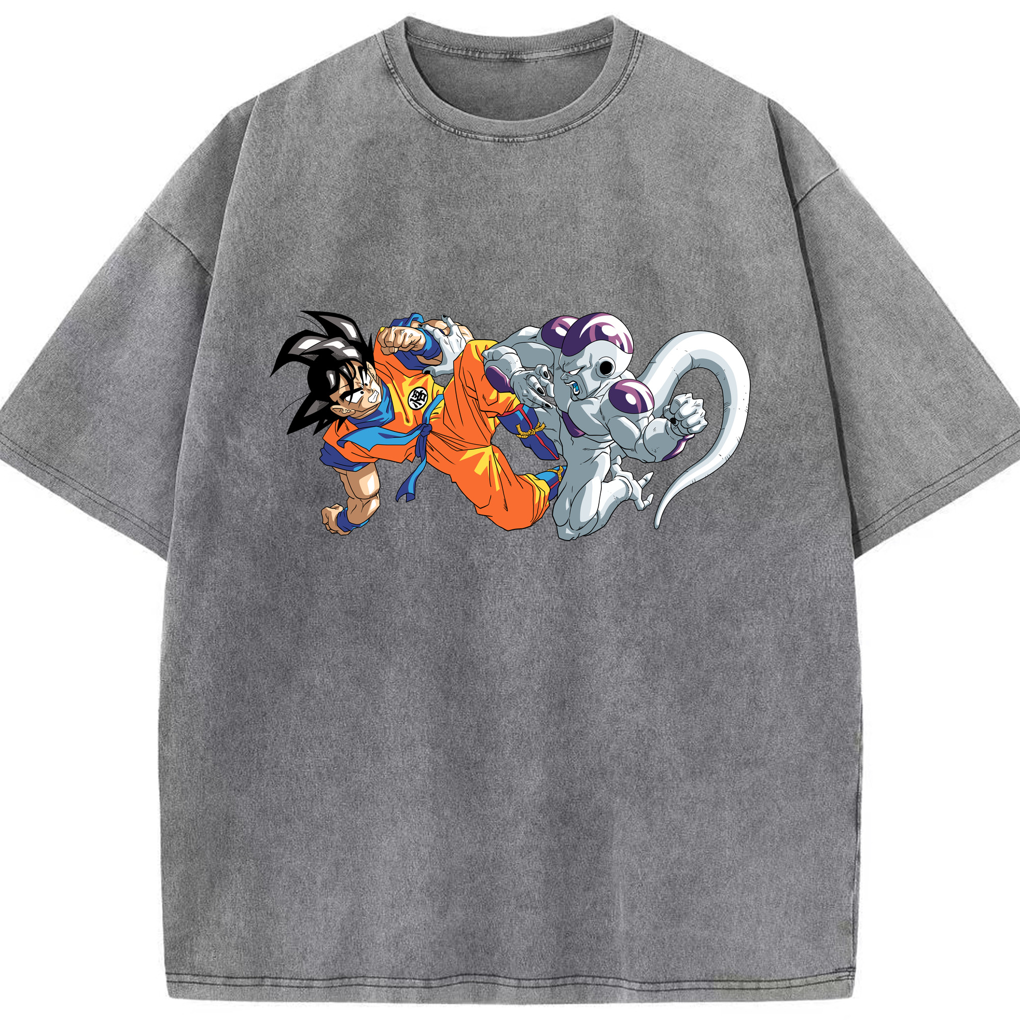 （画像用） ドラゴンボール 孫悟空（そん ごくう）Son Goku カカロット DRAGON BALL Kakarotto 綿100% ヴィンテージ風 半袖Tシャツ（フロントプリント）