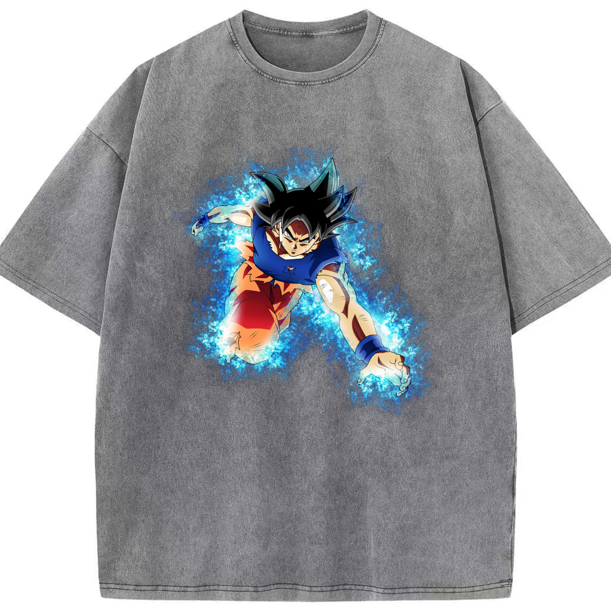 （画像用） ドラゴンボール 孫悟空（そん ごくう）Son Goku カカロット DRAGON BALL Kakarotto 綿100% ヴィンテージ風 半袖Tシャツ（フロントプリント）