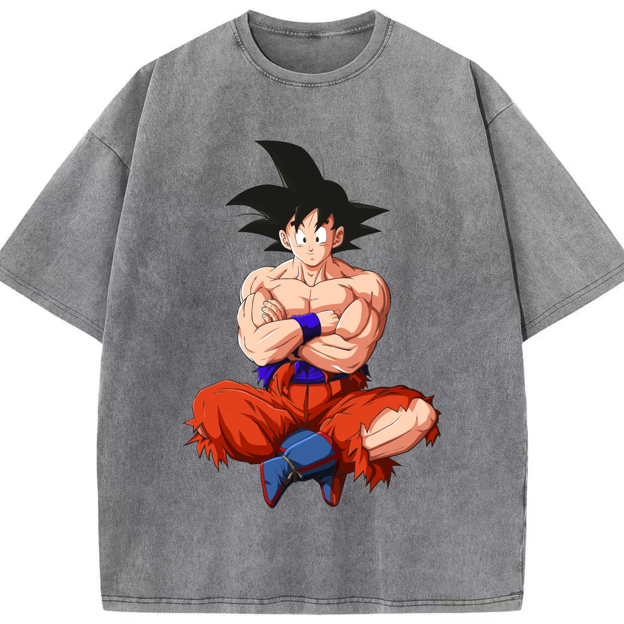 ドラゴンボール 孫悟空（そん ごくう）Son Goku カカロット DRAGON BALL Kakarotto 綿100% ヴィンテージ風 半袖Tシャツ（フロントプリント）