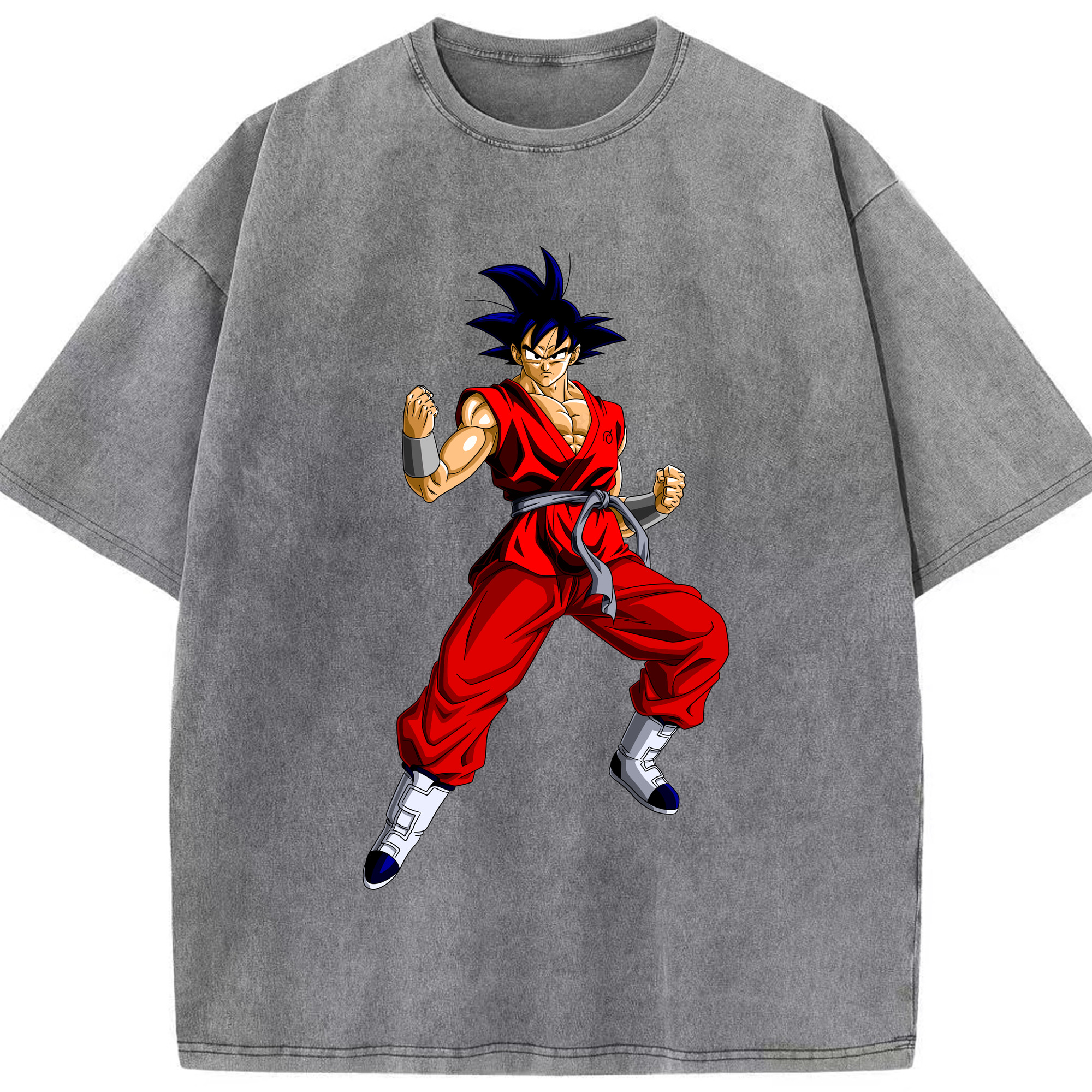 ドラゴンボール 孫悟空（そん ごくう）Son Goku カカロット DRAGON BALL Kakarotto 綿100% ヴィンテージ風 半袖Tシャツ（フロントプリント）