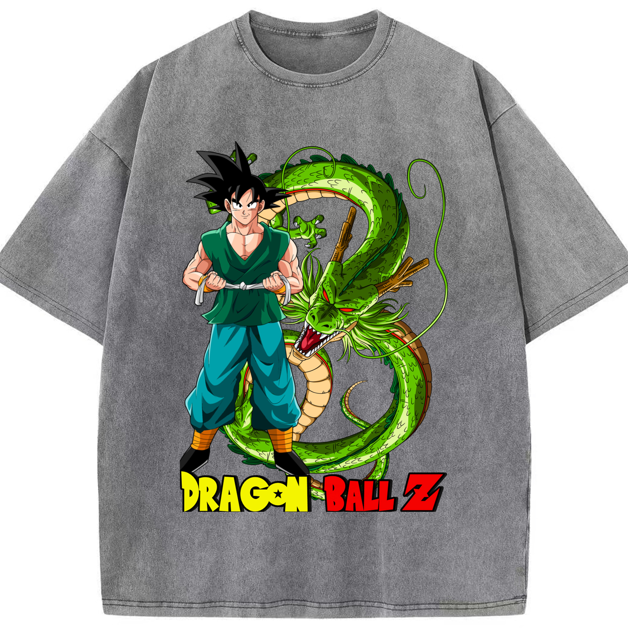 ドラゴンボール 孫悟空（そん ごくう）Son Goku カカロット DRAGON BALL Kakarotto 綿100% ヴィンテージ風 半袖Tシャツ（フロントプリント）