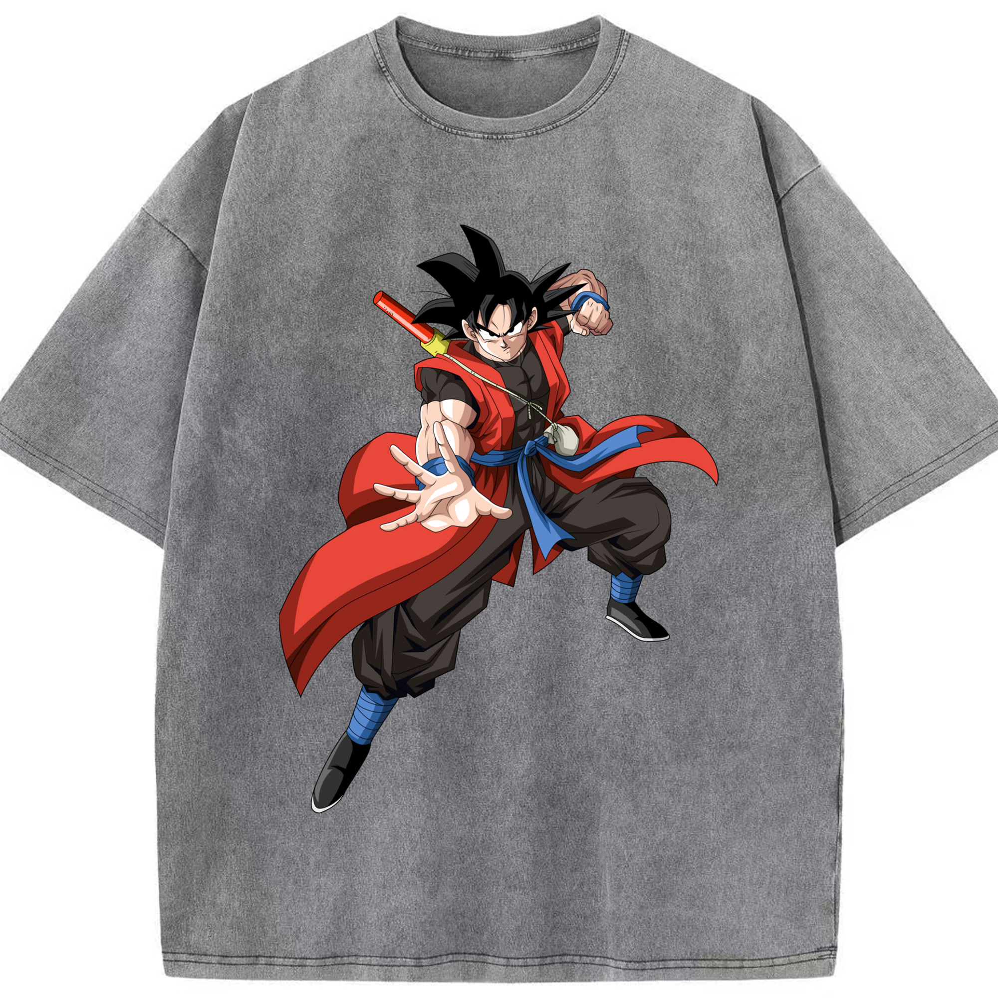 ドラゴンボール 孫悟空（そん ごくう）Son Goku カカロット DRAGON BALL Kakarotto 綿100% ヴィンテージ風 半袖Tシャツ（フロントプリント）