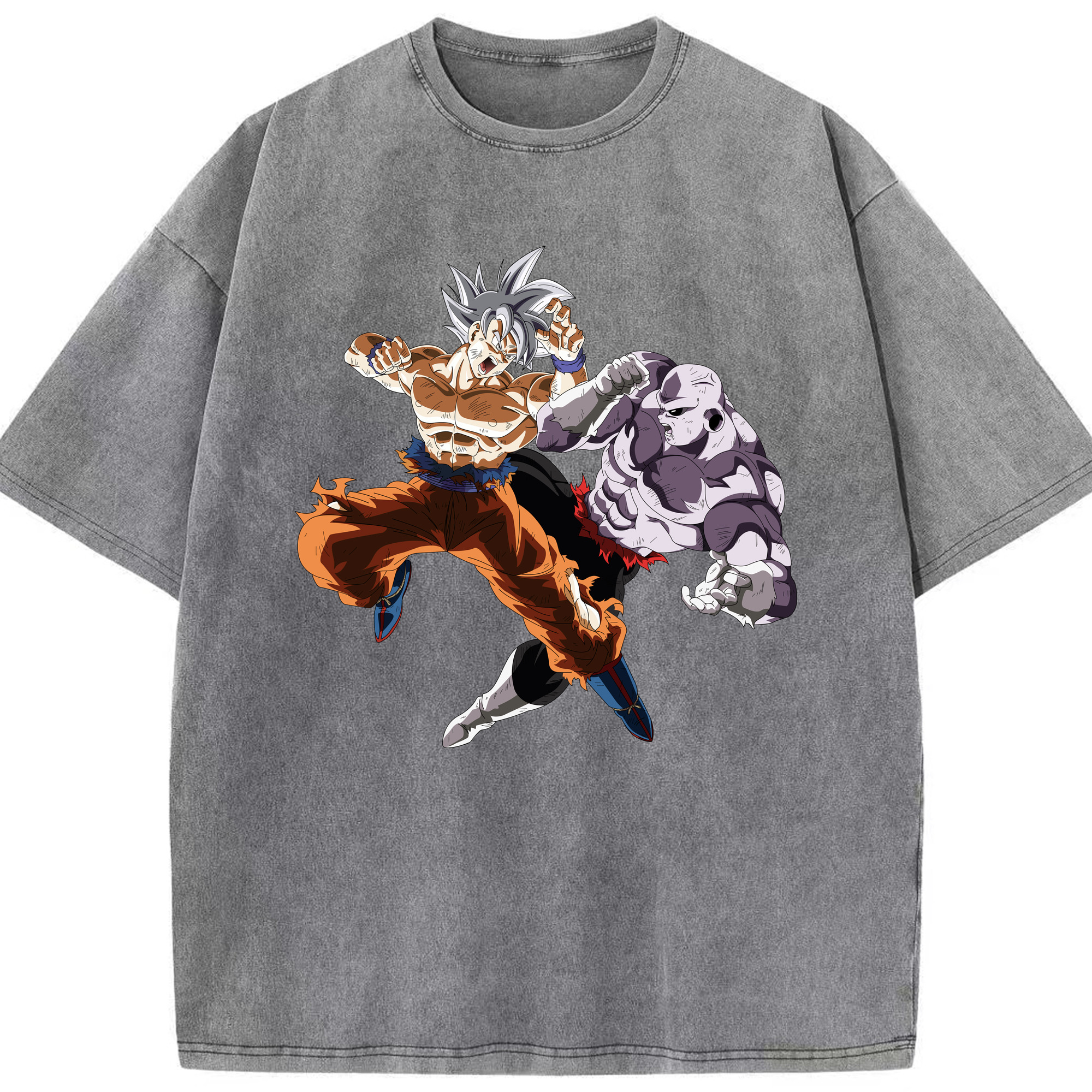 （画像用） ドラゴンボール 孫悟空（そん ごくう）Son Goku カカロット DRAGON BALL Kakarotto 綿100% ヴィンテージ風 半袖Tシャツ（フロントプリント）