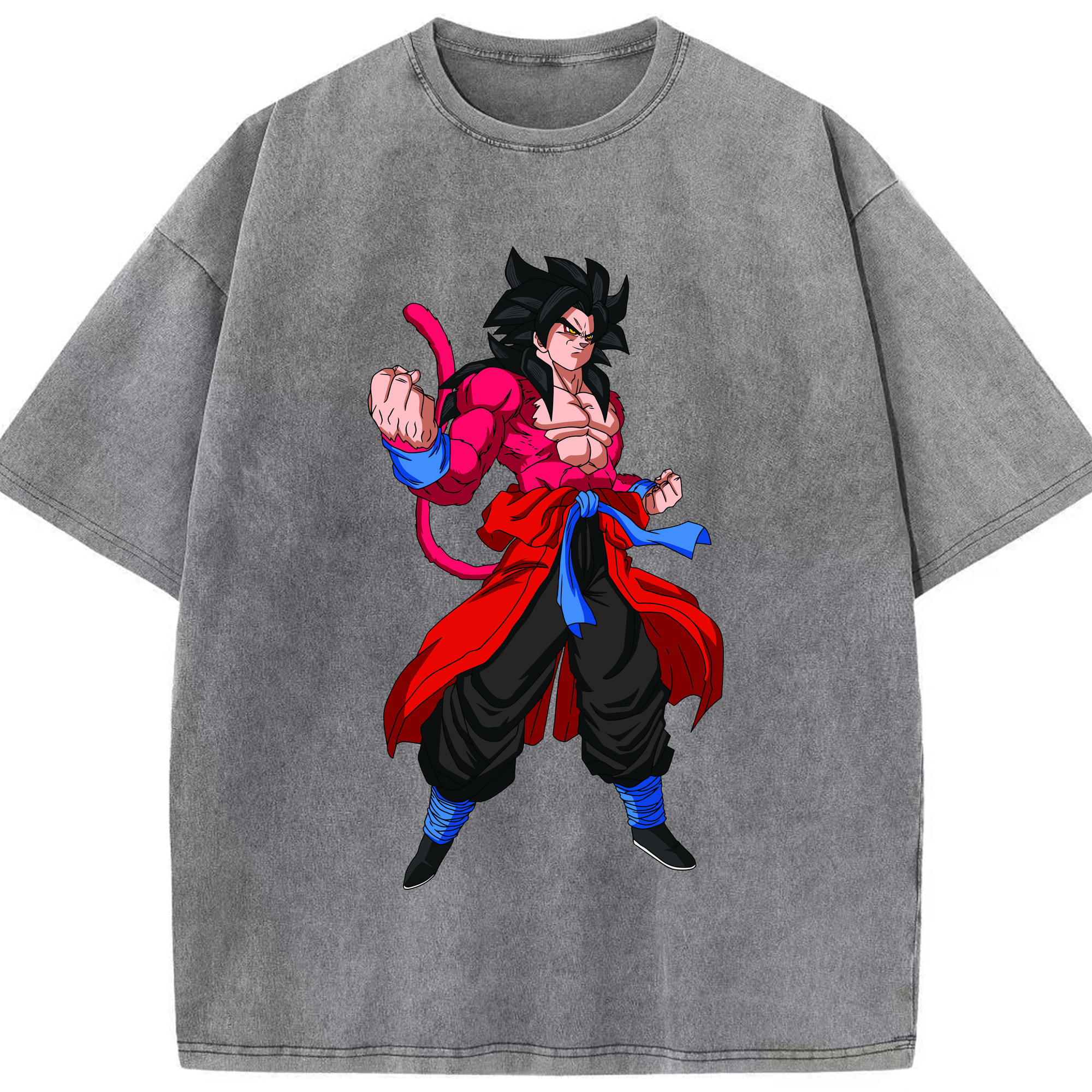 ドラゴンボール 孫悟空（そん ごくう）Son Goku カカロット DRAGON BALL Kakarotto 綿100% ヴィンテージ風 半袖Tシャツ（フロントプリント）