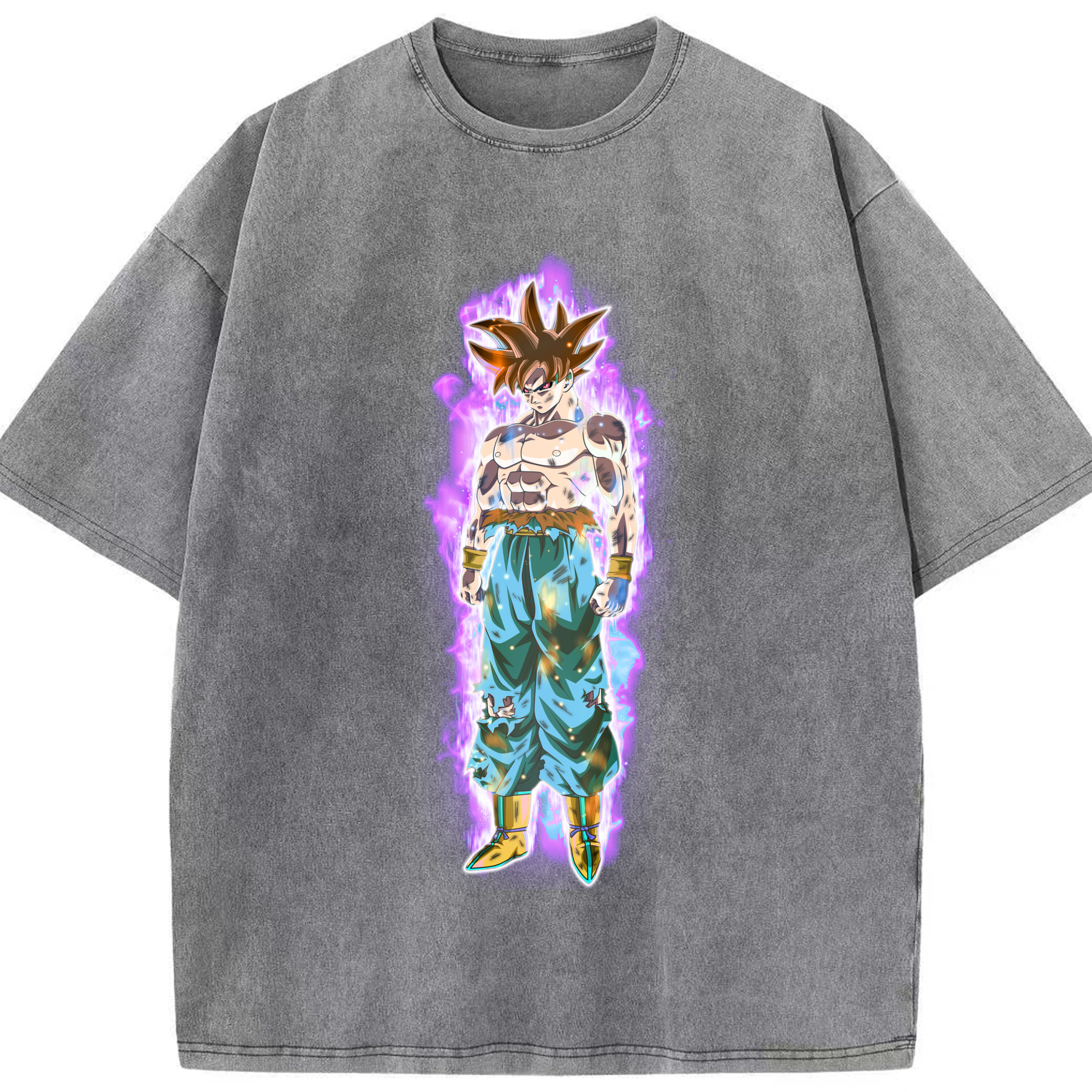 ドラゴンボール 孫悟空（そん ごくう）Son Goku カカロット DRAGON BALL Kakarotto 綿100% ヴィンテージ風 半袖Tシャツ（フロントプリント）