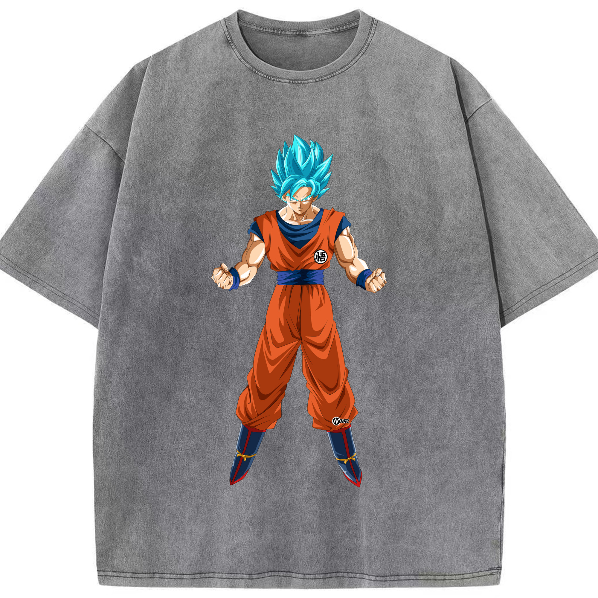 （画像用） ドラゴンボール 孫悟空（そん ごくう）Son Goku カカロット DRAGON BALL Kakarotto 綿100% ヴィンテージ風 半袖Tシャツ（フロントプリント）