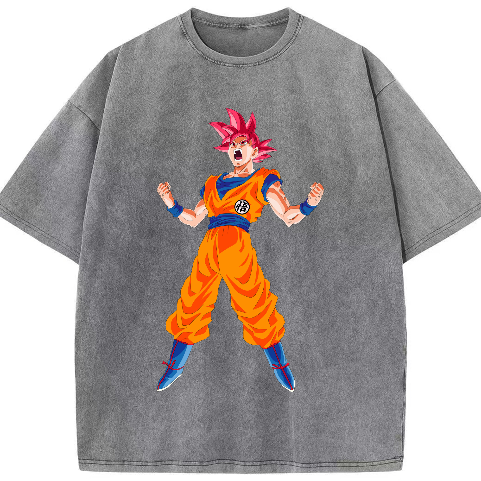 ドラゴンボール 孫悟空（そん ごくう）Son Goku カカロット DRAGON BALL Kakarotto 綿100% ヴィンテージ風 半袖Tシャツ（フロントプリント）