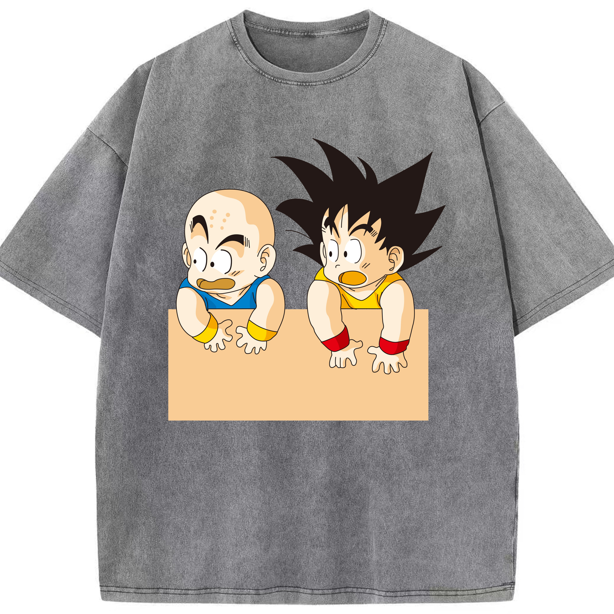 （画像用） ドラゴンボール 孫悟空（そん ごくう）Son Goku カカロット DRAGON BALL Kakarotto 綿100% ヴィンテージ風 半袖Tシャツ（フロントプリント）