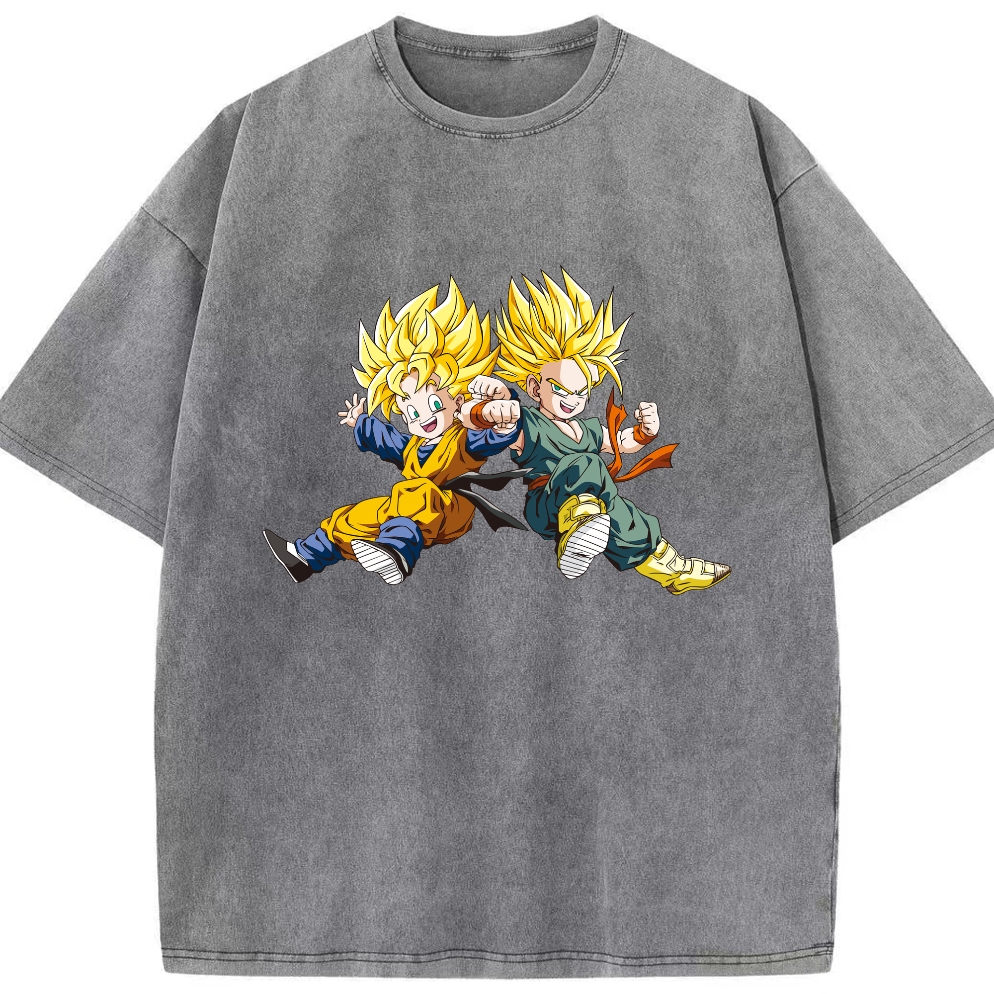 ドラゴンボール 孫悟空（そん ごくう）Son Goku カカロット DRAGON BALL Kakarotto 綿100% ヴィンテージ風 半袖Tシャツ（フロントプリント）