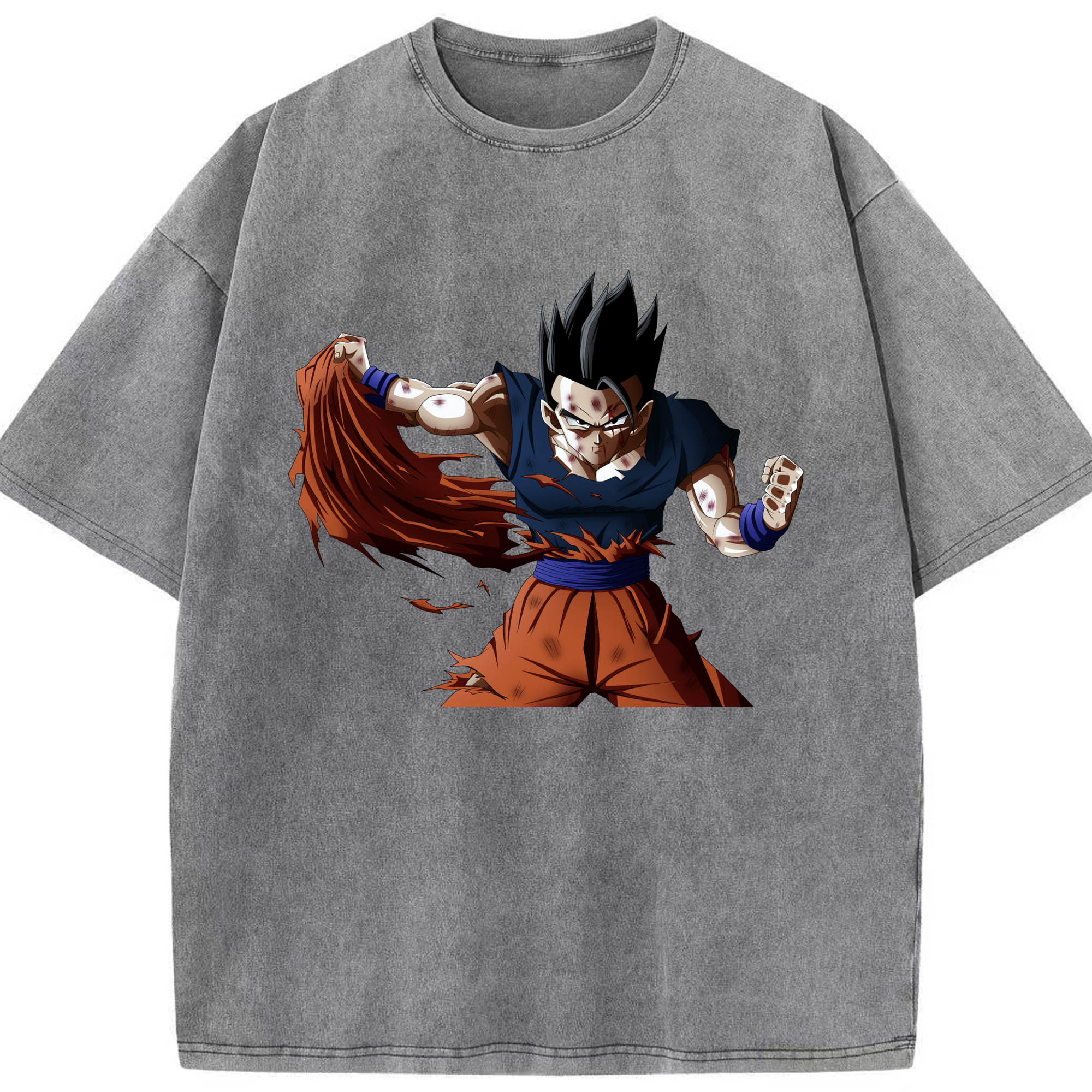 （画像用） ドラゴンボール ベジータ四世（Bejīta Yonsei）DRAGON BALL Vegeta IV 綿100% ヴィンテージ風 半袖Tシャツ（フロントプリント）