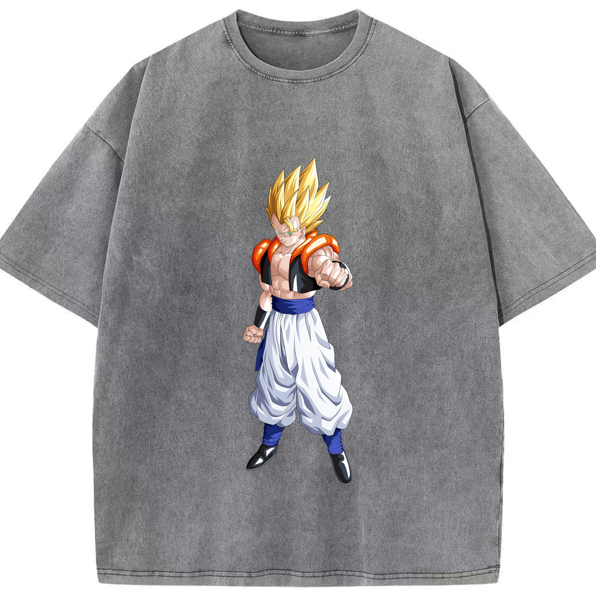 （画像用） ドラゴンボール ベジータ四世（Bejīta Yonsei）DRAGON BALL Vegeta IV 綿100% ヴィンテージ風 半袖Tシャツ（フロントプリント）