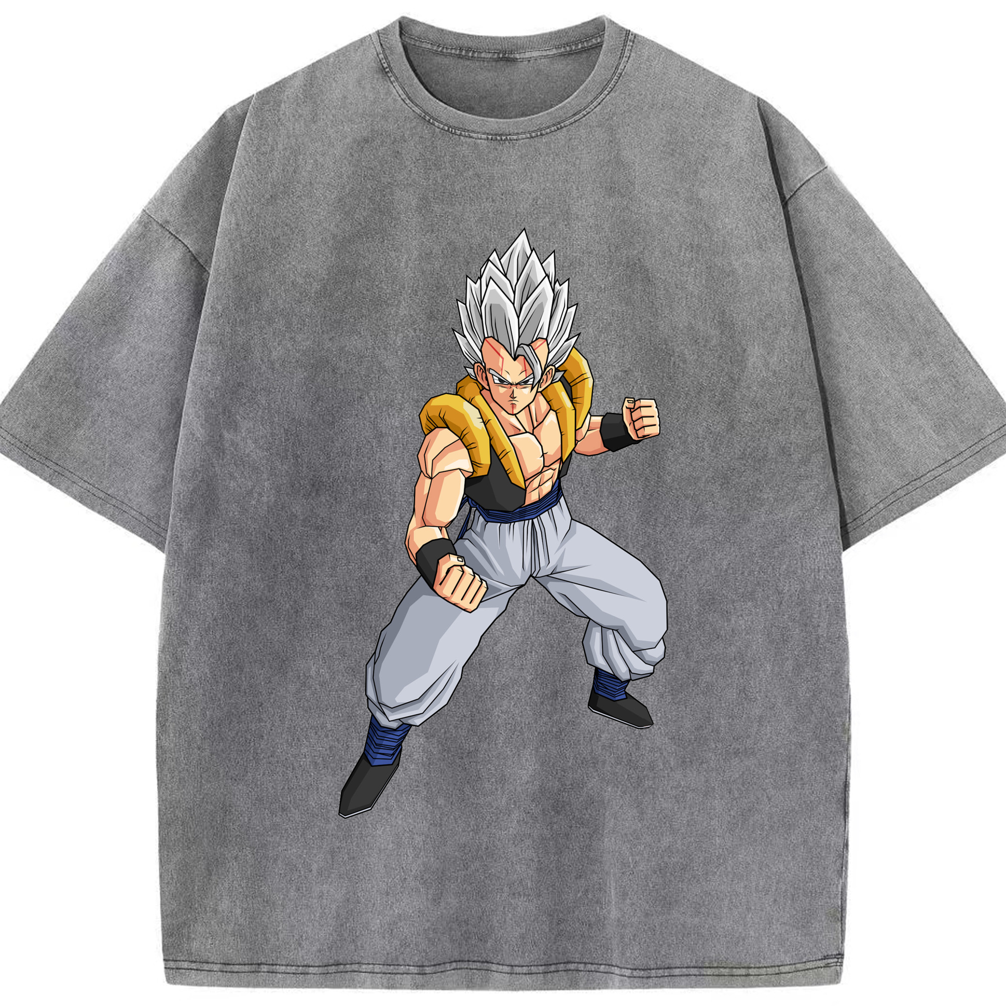 （画像用） ドラゴンボール ベジータ四世（Bejīta Yonsei）DRAGON BALL Vegeta IV 綿100% ヴィンテージ風 半袖Tシャツ（フロントプリント）