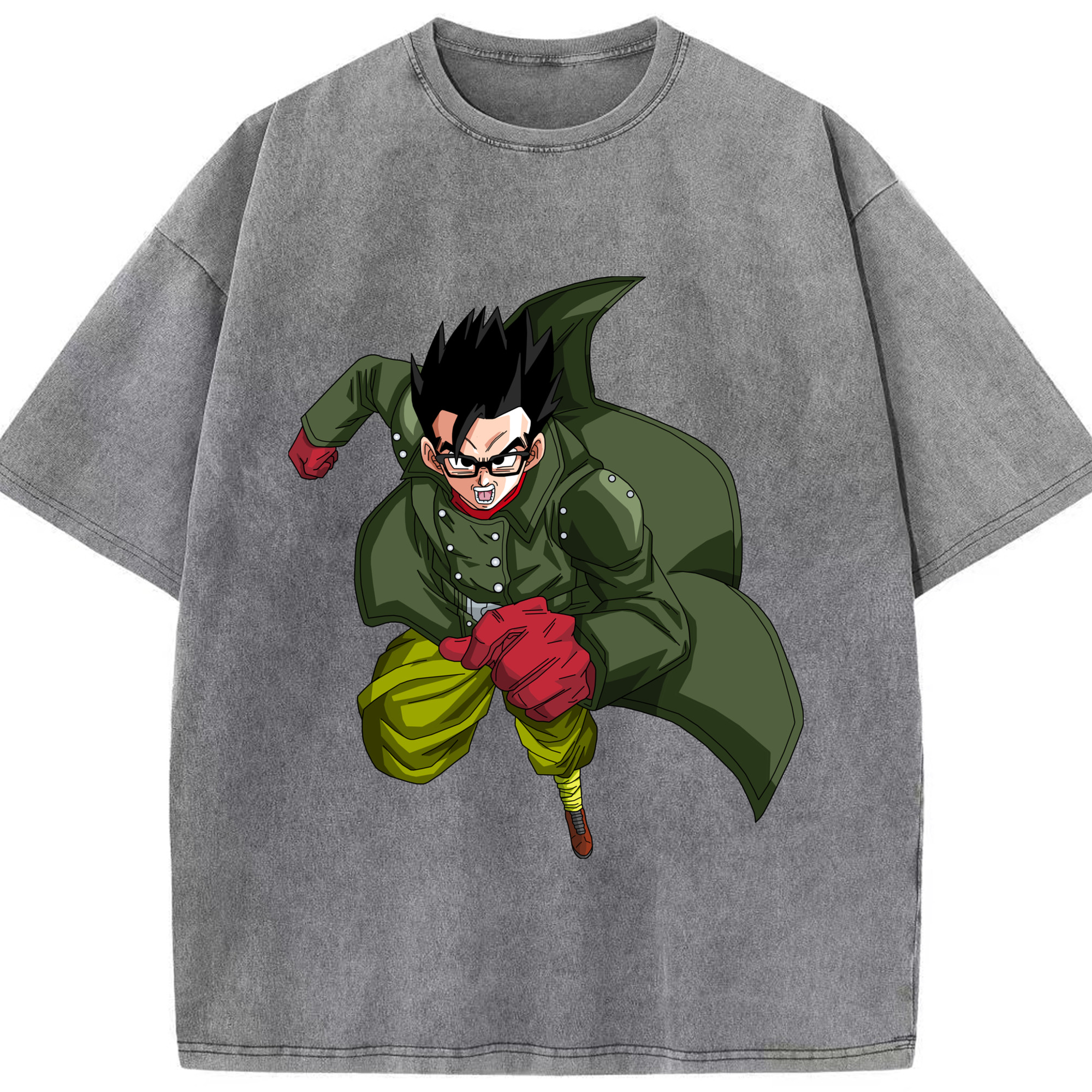（画像用） ドラゴンボール 孫 悟飯（そんごはん）DRAGON BALL Son Gohan 綿100% ヴィンテージ風 半袖Tシャツ（フロントプリント）
