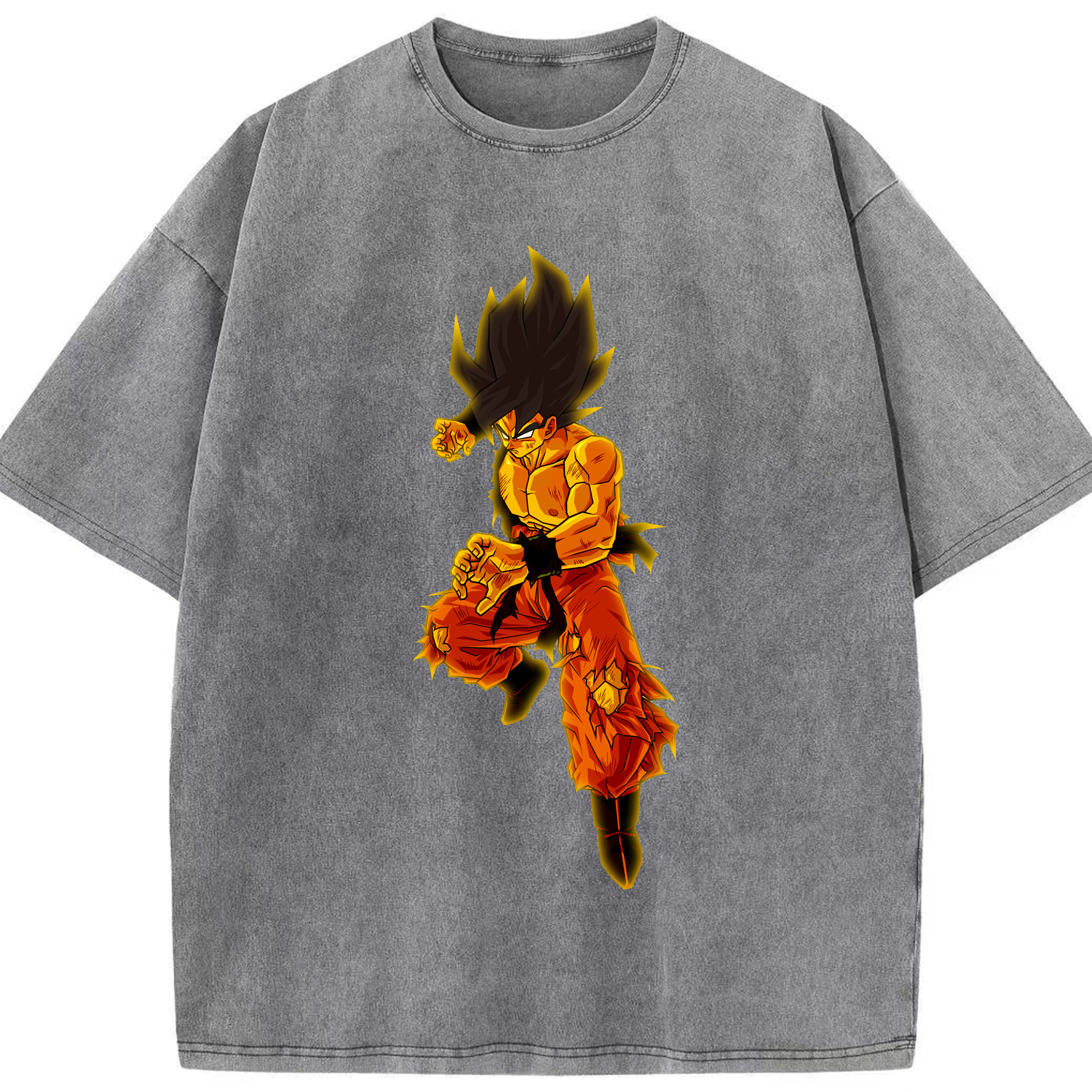 （画像用） ドラゴンボール 孫 悟飯（そんごはん）DRAGON BALL Son Gohan 綿100% ヴィンテージ風 半袖Tシャツ（フロントプリント）