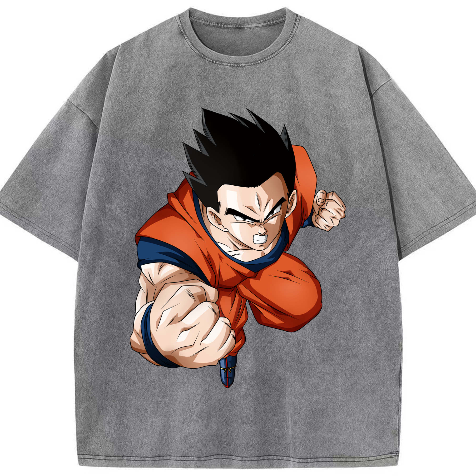 （画像用） ドラゴンボール 孫 悟飯（そんごはん）DRAGON BALL Son Gohan 綿100% ヴィンテージ風 半袖Tシャツ（フロントプリント）