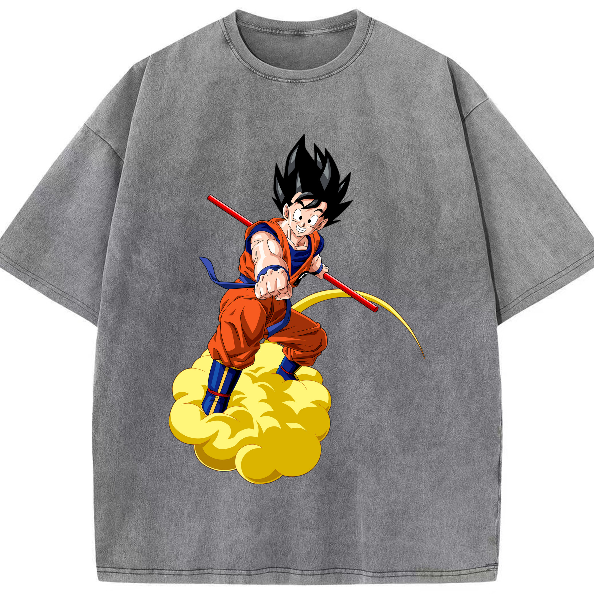 （画像用） ドラゴンボール 孫 悟飯（そんごはん）DRAGON BALL Son Gohan 綿100% ヴィンテージ風 半袖Tシャツ（フロントプリント）