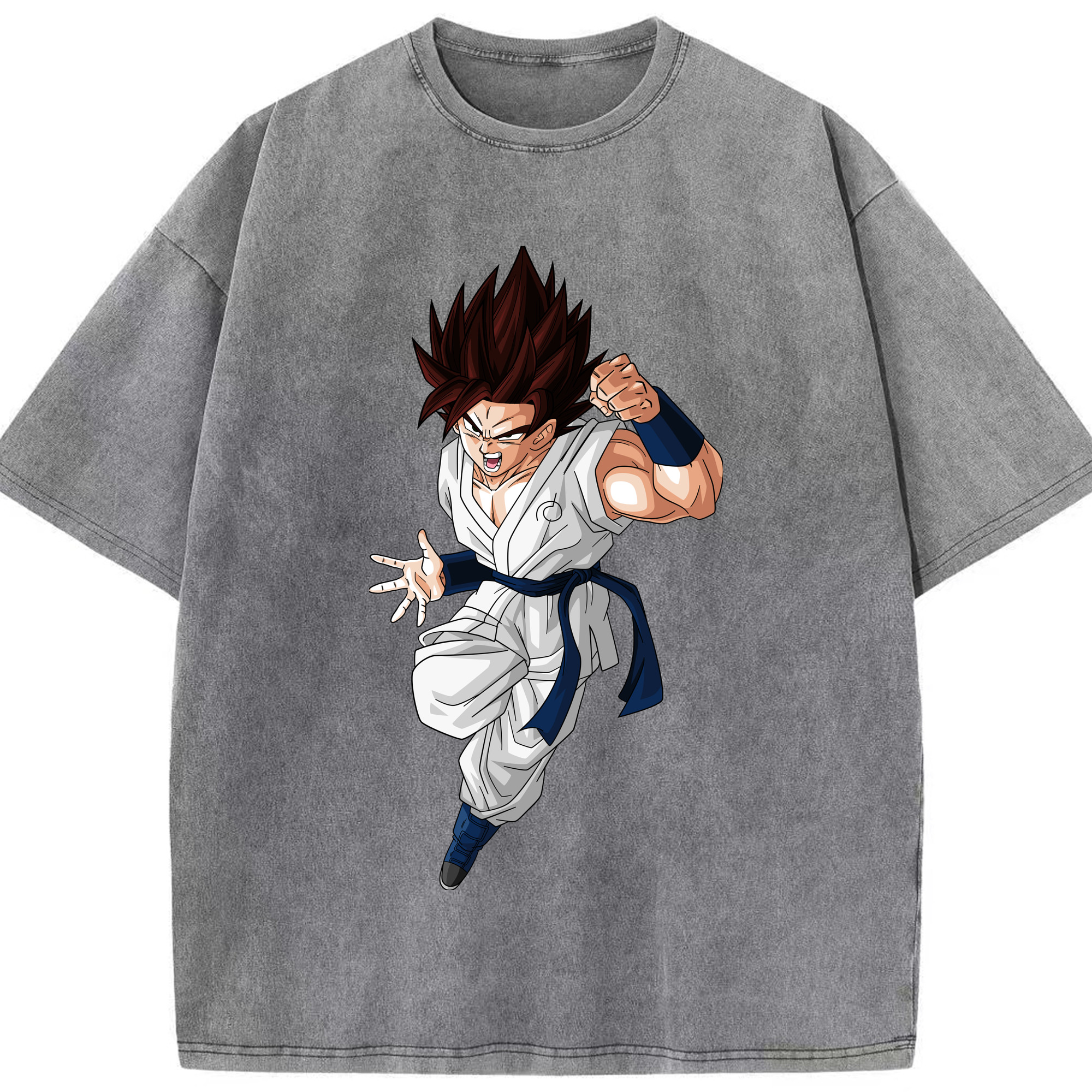 （画像用） ドラゴンボール 孫 悟飯（そんごはん）DRAGON BALL Son Gohan 綿100% ヴィンテージ風 半袖Tシャツ（フロントプリント）