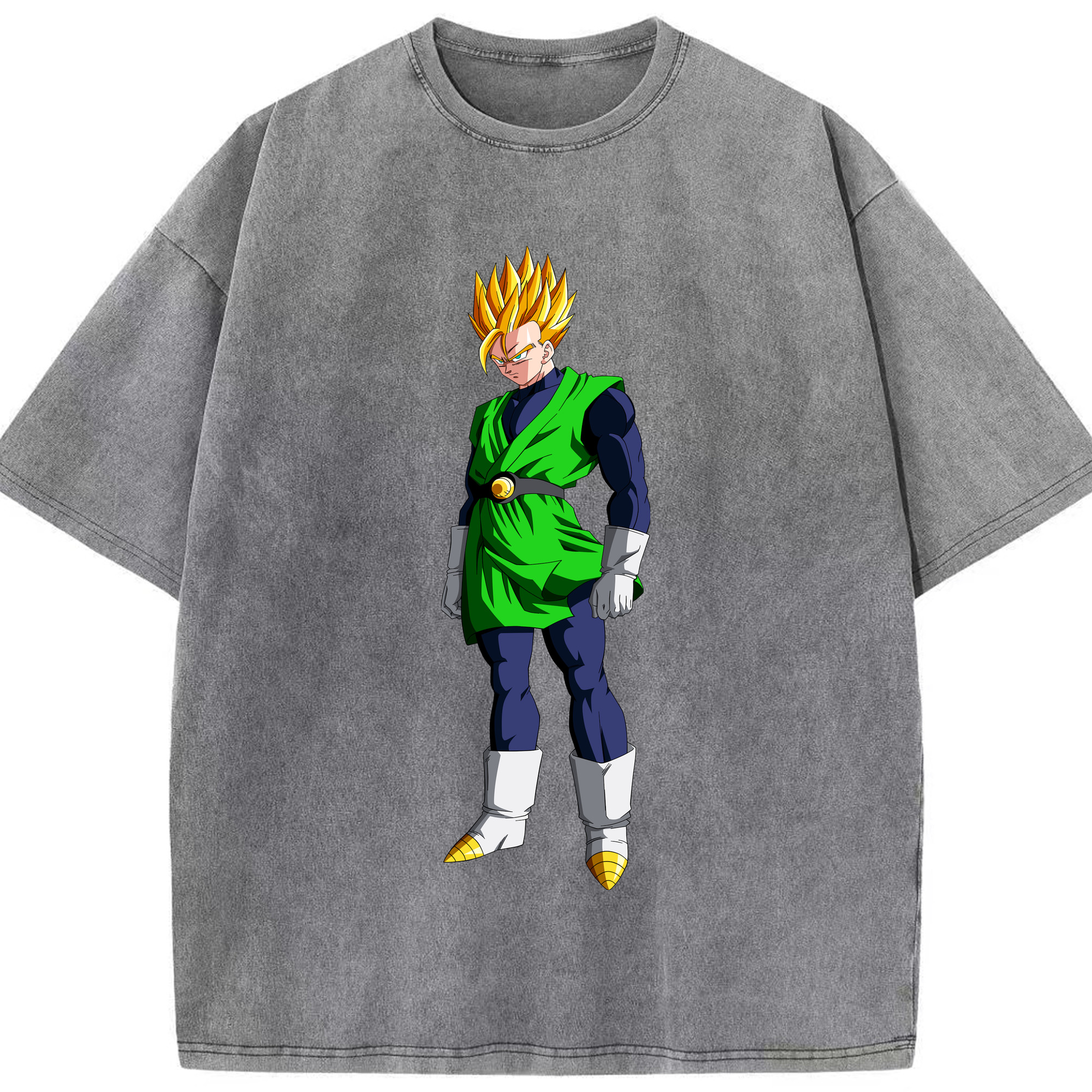 （画像用） ドラゴンボール 孫 悟飯（そんごはん）DRAGON BALL Son Gohan 綿100% ヴィンテージ風 半袖Tシャツ（フロントプリント）