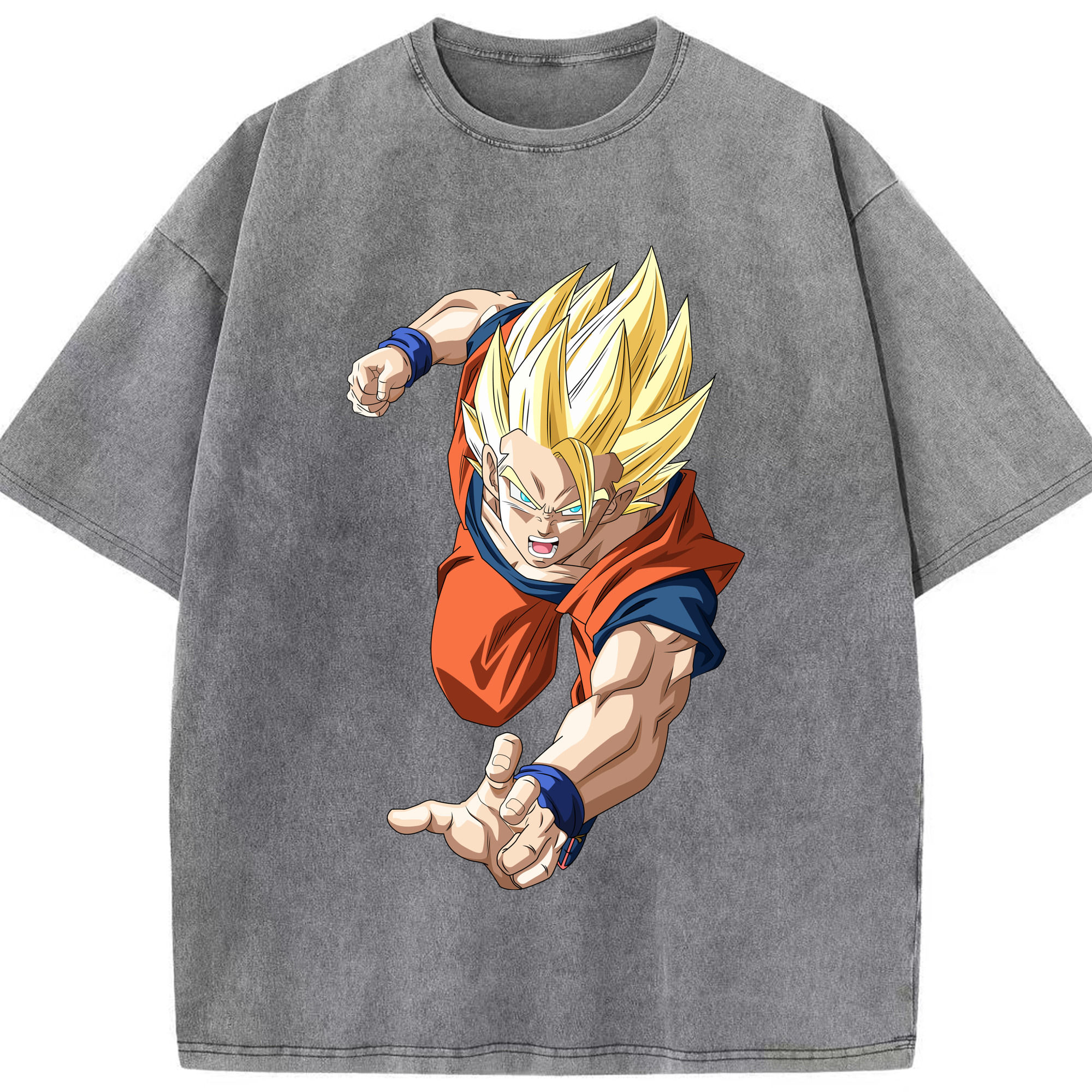 （画像用） ドラゴンボール 孫 悟飯（そんごはん）DRAGON BALL Son Gohan 綿100% ヴィンテージ風 半袖Tシャツ（フロントプリント）