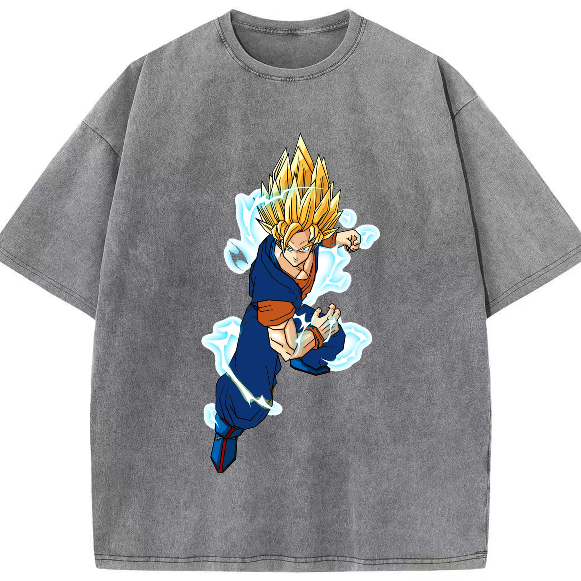 （画像用） ドラゴンボール 孫 悟飯（そんごはん）DRAGON BALL Son Gohan 綿100% ヴィンテージ風 半袖Tシャツ（フロントプリント）