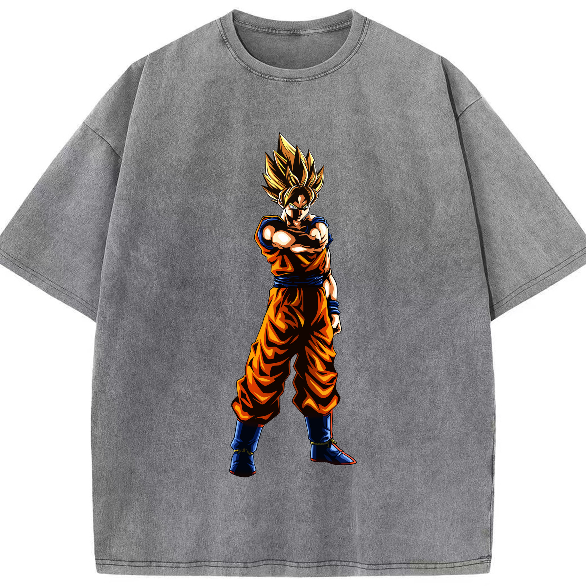 （画像用） ドラゴンボール 孫 悟飯（そんごはん）DRAGON BALL Son Gohan 綿100% ヴィンテージ風 半袖Tシャツ（フロントプリント）