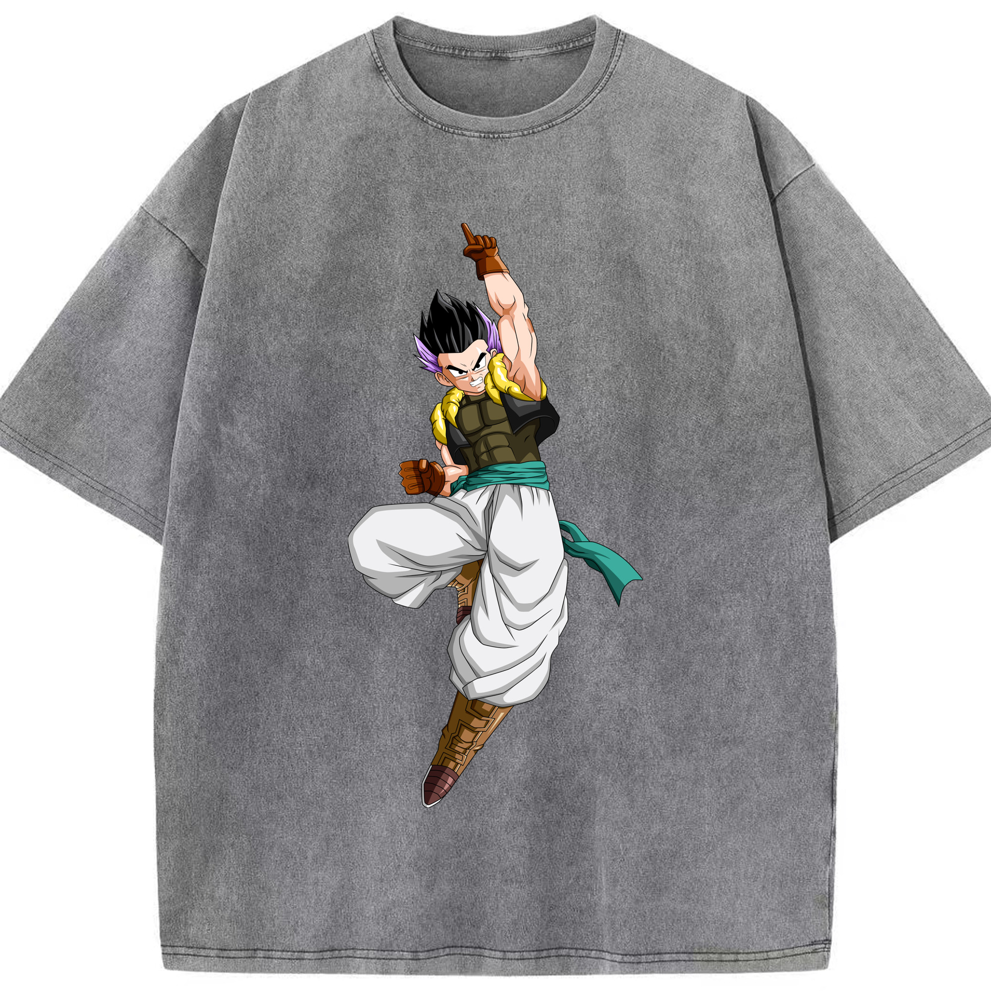 （画像用） ドラゴンボール 孫 悟飯（そんごはん）DRAGON BALL Son Gohan 綿100% ヴィンテージ風 半袖Tシャツ（フロントプリント）