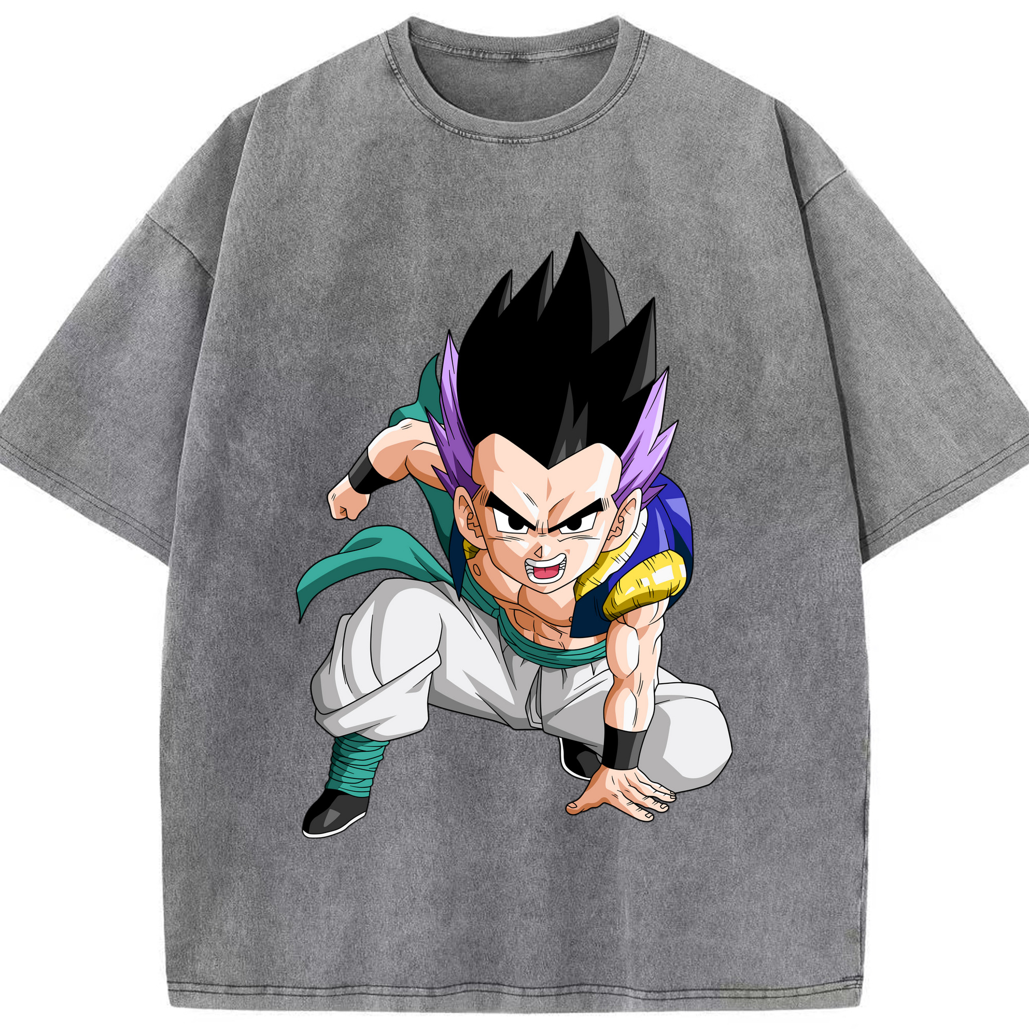 （画像用） ドラゴンボール 孫 悟飯（そんごはん）DRAGON BALL Son Gohan 綿100% ヴィンテージ風 半袖Tシャツ（フロントプリント）