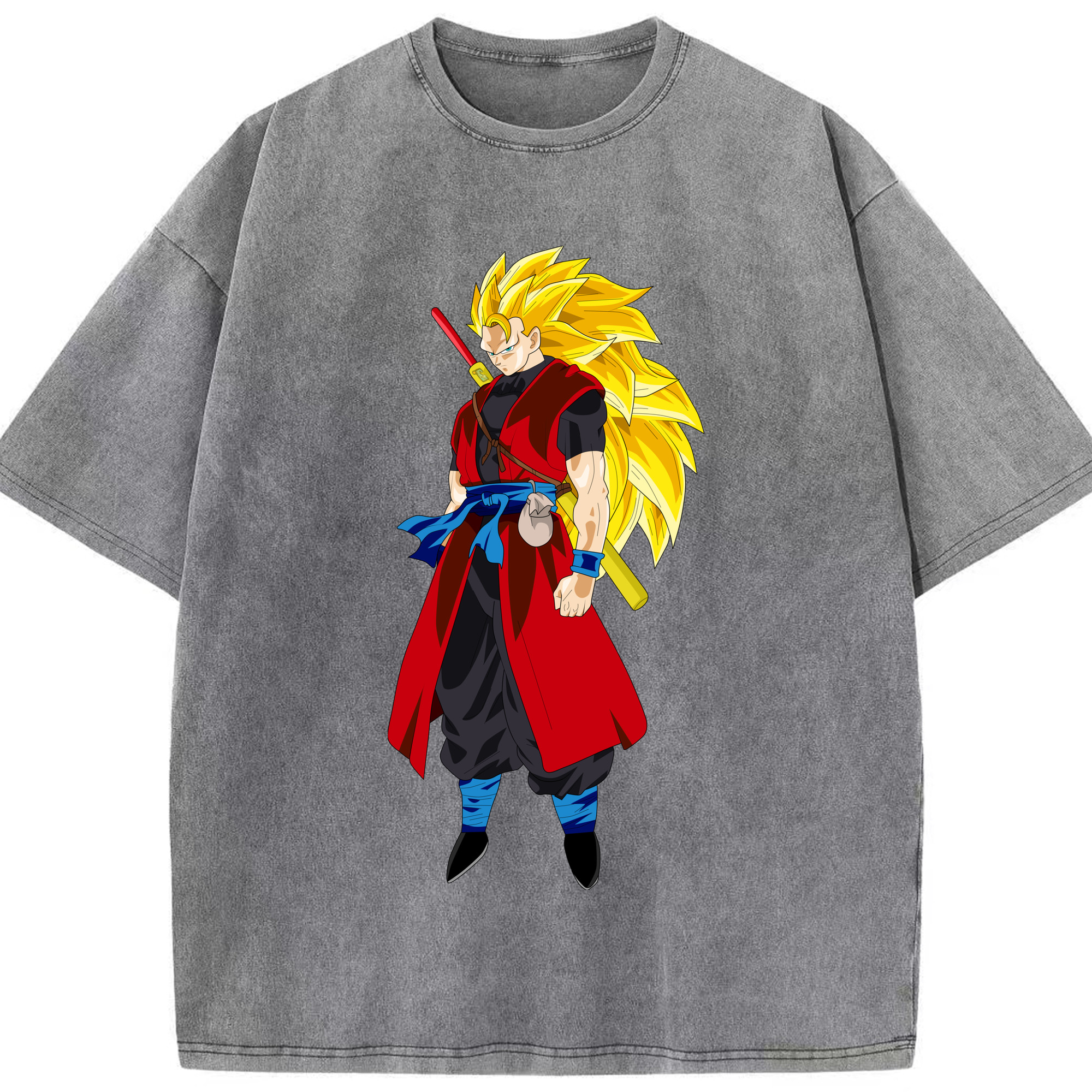 （画像用） ドラゴンボール トランクス（Torankusu）DRAGON BALL Trunks 綿100% ヴィンテージ風 半袖Tシャツ（フロントプリント）