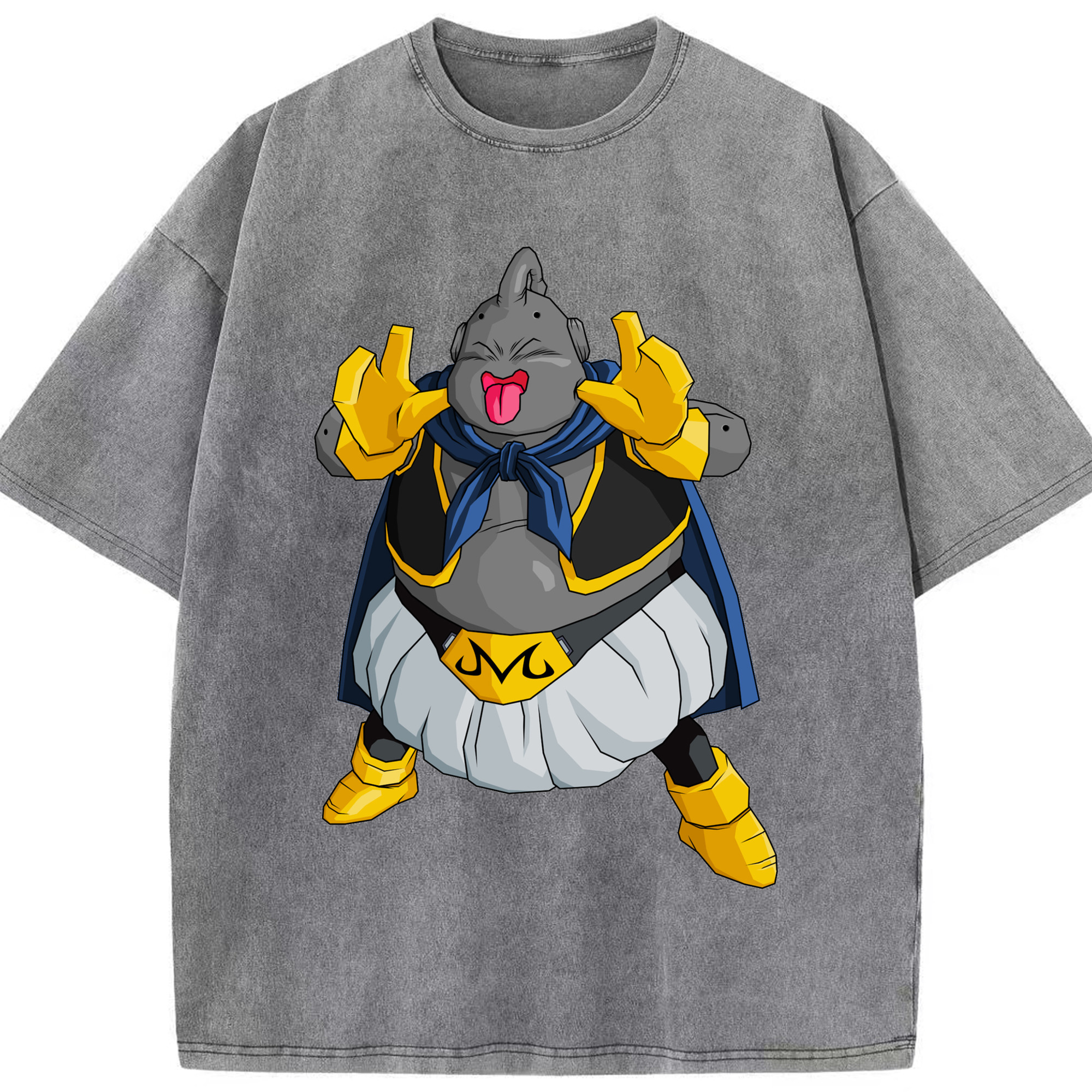 ドラゴンボール 魔人ブウ DRAGON BALL Majin Buu 綿100% ヴィンテージ風 半袖Tシャツ（フロントプリント）