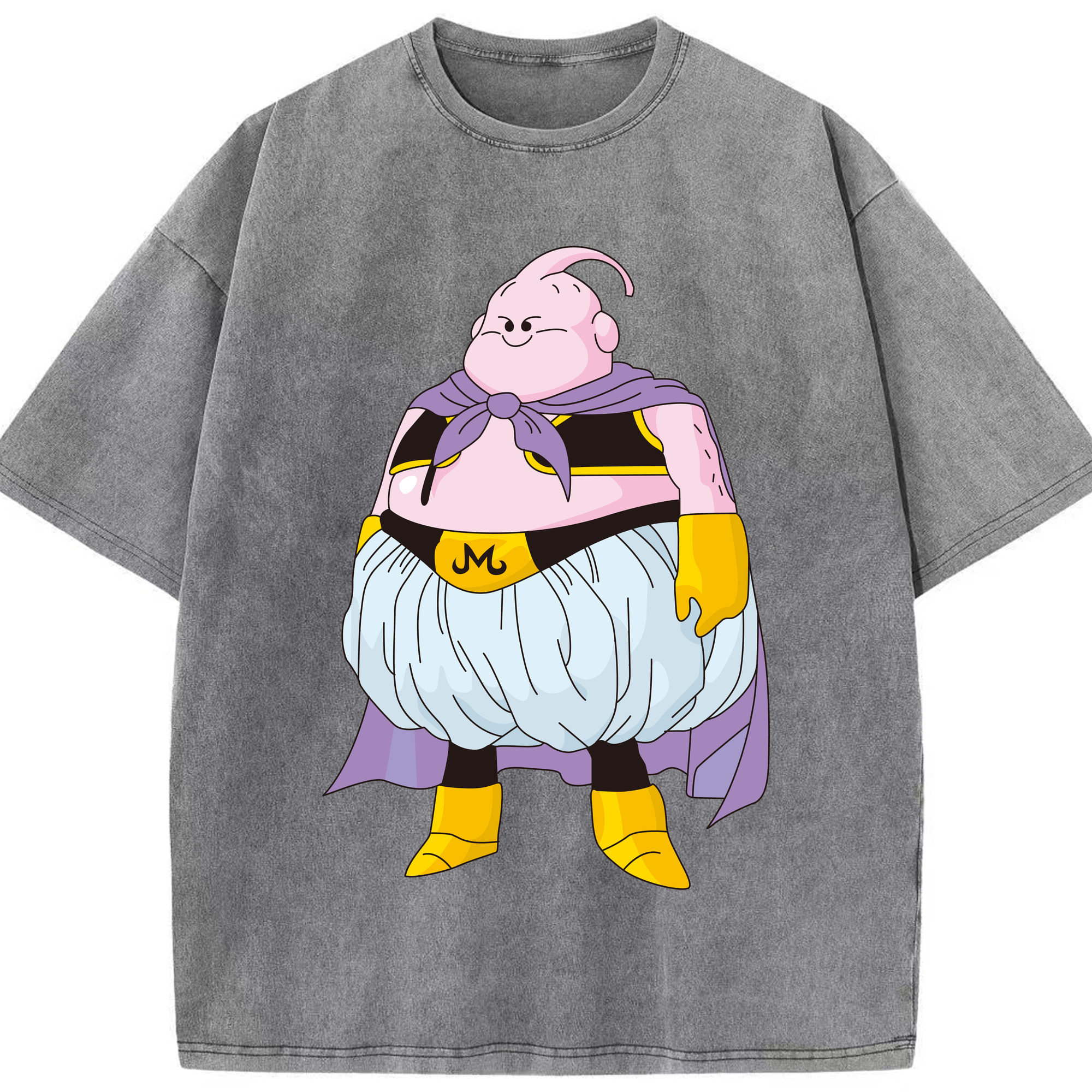 ドラゴンボール 魔人ブウ DRAGON BALL Majin Buu 綿100% ヴィンテージ風 半袖Tシャツ（フロントプリント）
