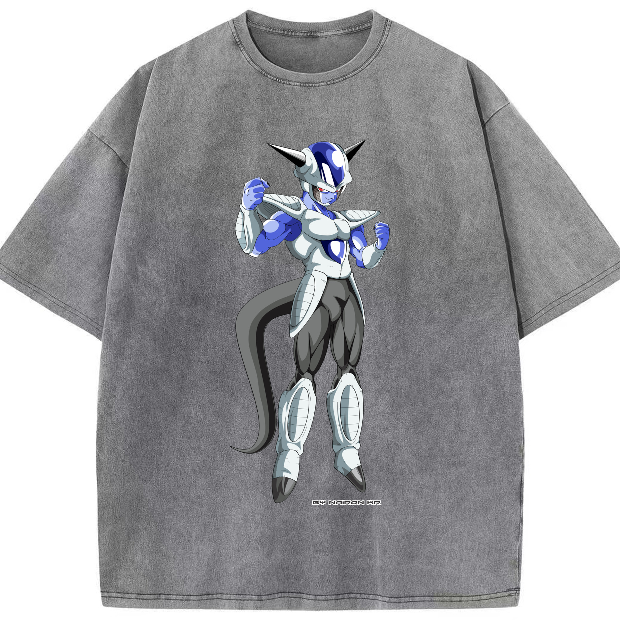 （画像用） ドラゴンボール フリーザ DRAGON BALL Frieza 綿100% ヴィンテージ風 半袖Tシャツ（フロントプリント）