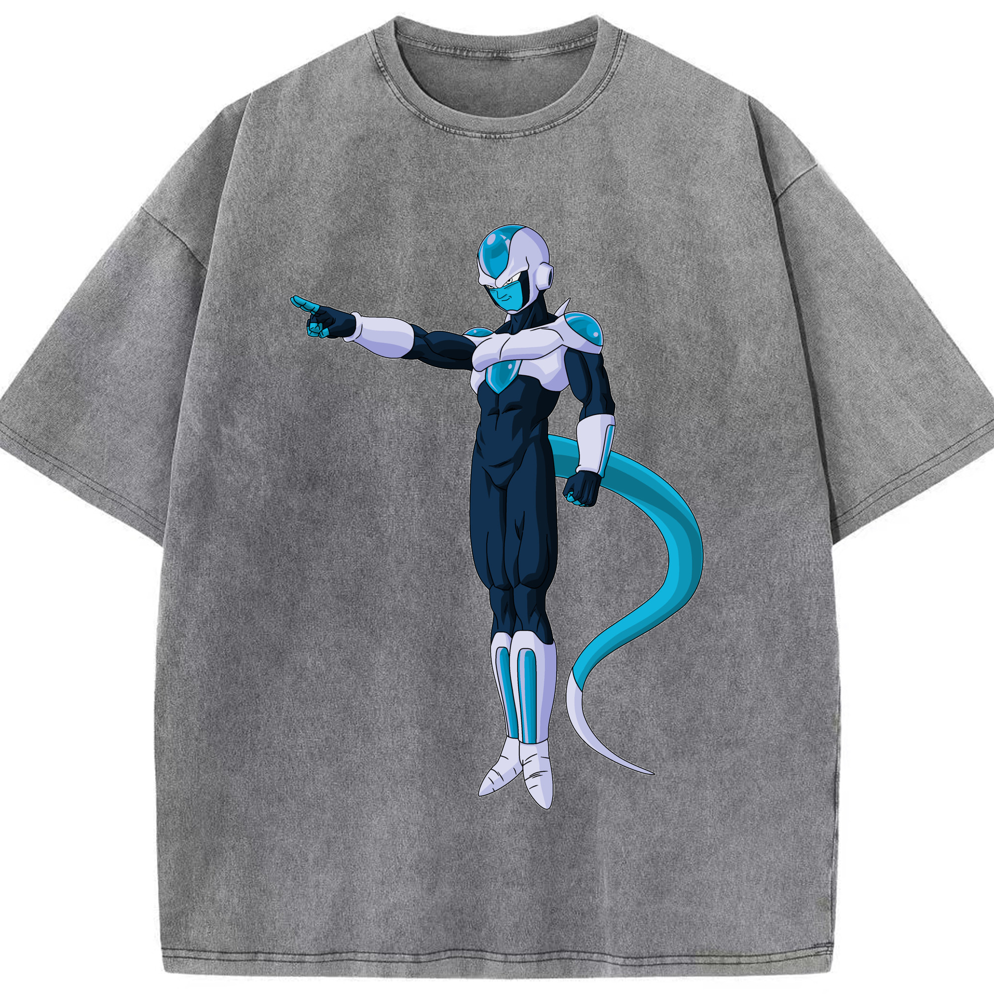 （画像用） ドラゴンボール フリーザ DRAGON BALL Frieza 綿100% ヴィンテージ風 半袖Tシャツ（フロントプリント）