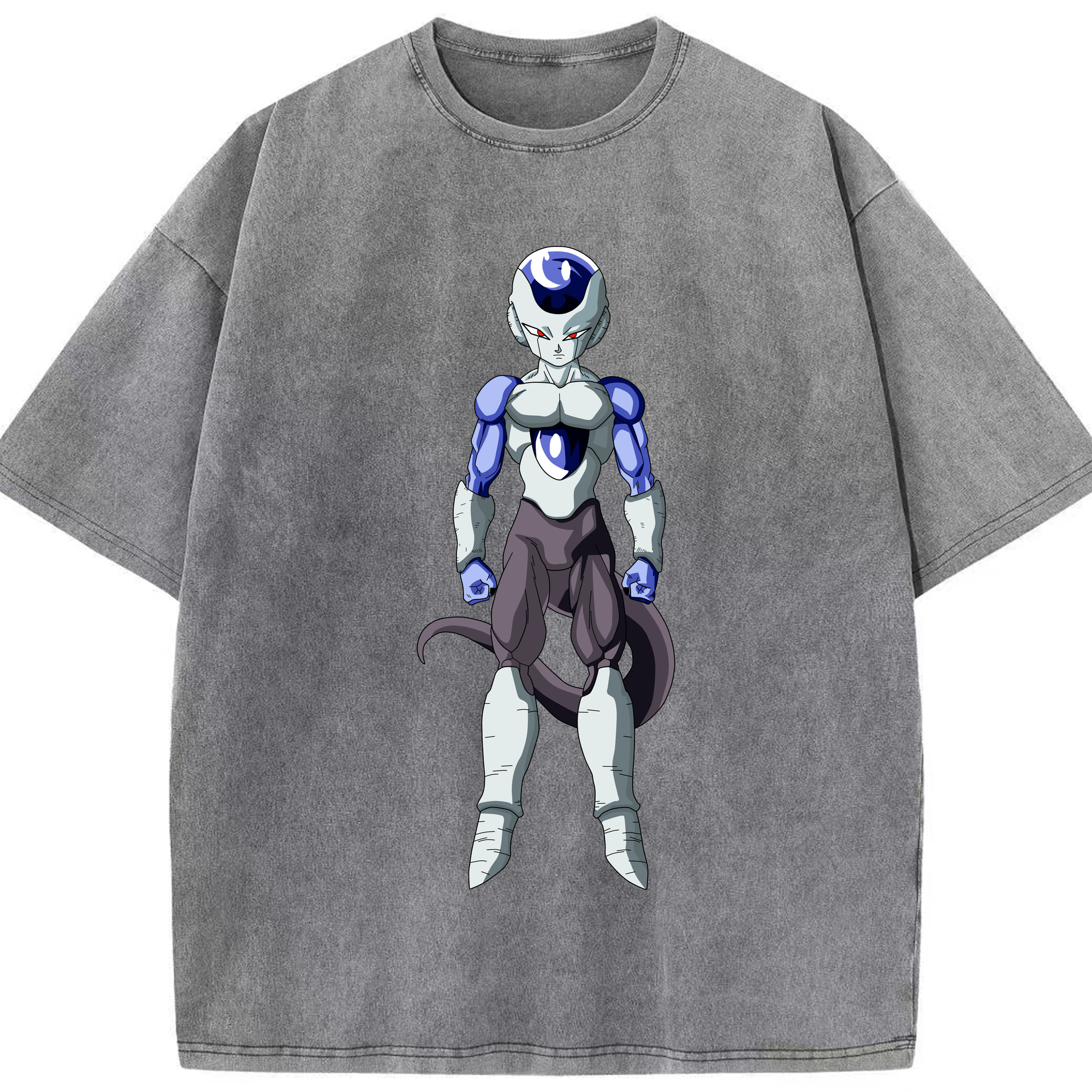 （画像用） ドラゴンボール フリーザ DRAGON BALL Frieza 綿100% ヴィンテージ風 半袖Tシャツ（フロントプリント）