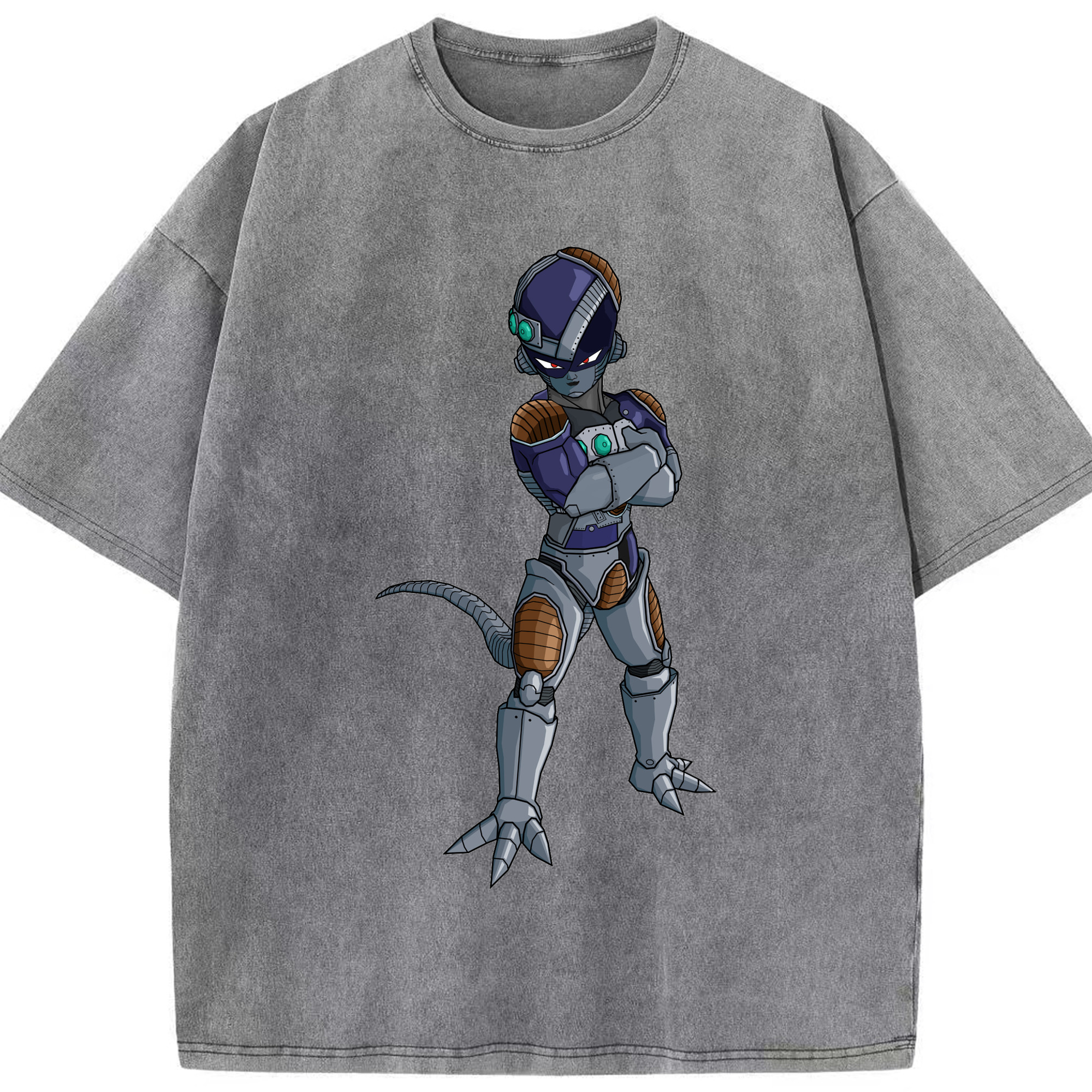 （画像用） ドラゴンボール フリーザ DRAGON BALL Frieza 綿100% ヴィンテージ風 半袖Tシャツ（フロントプリント）