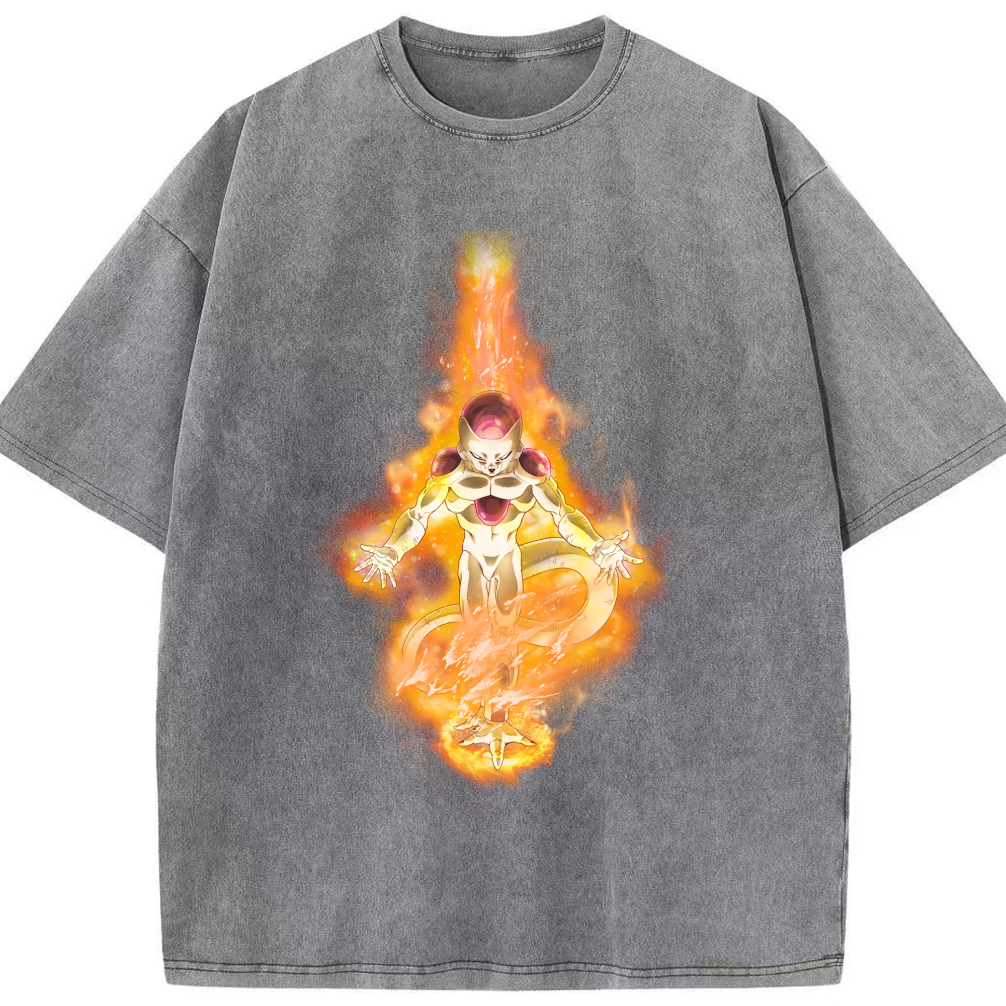 （画像用） ドラゴンボール フリーザ DRAGON BALL Frieza 綿100% ヴィンテージ風 半袖Tシャツ（フロントプリント）