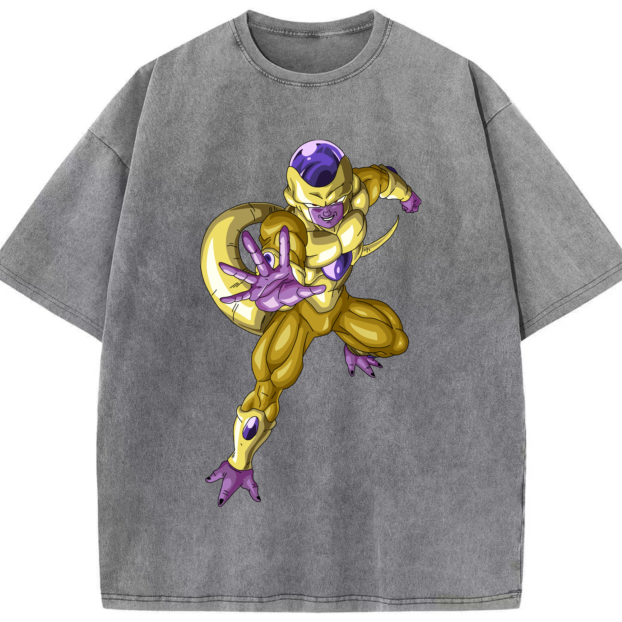 （画像用） ドラゴンボール フリーザ DRAGON BALL Frieza 綿100% ヴィンテージ風 半袖Tシャツ（フロントプリント）