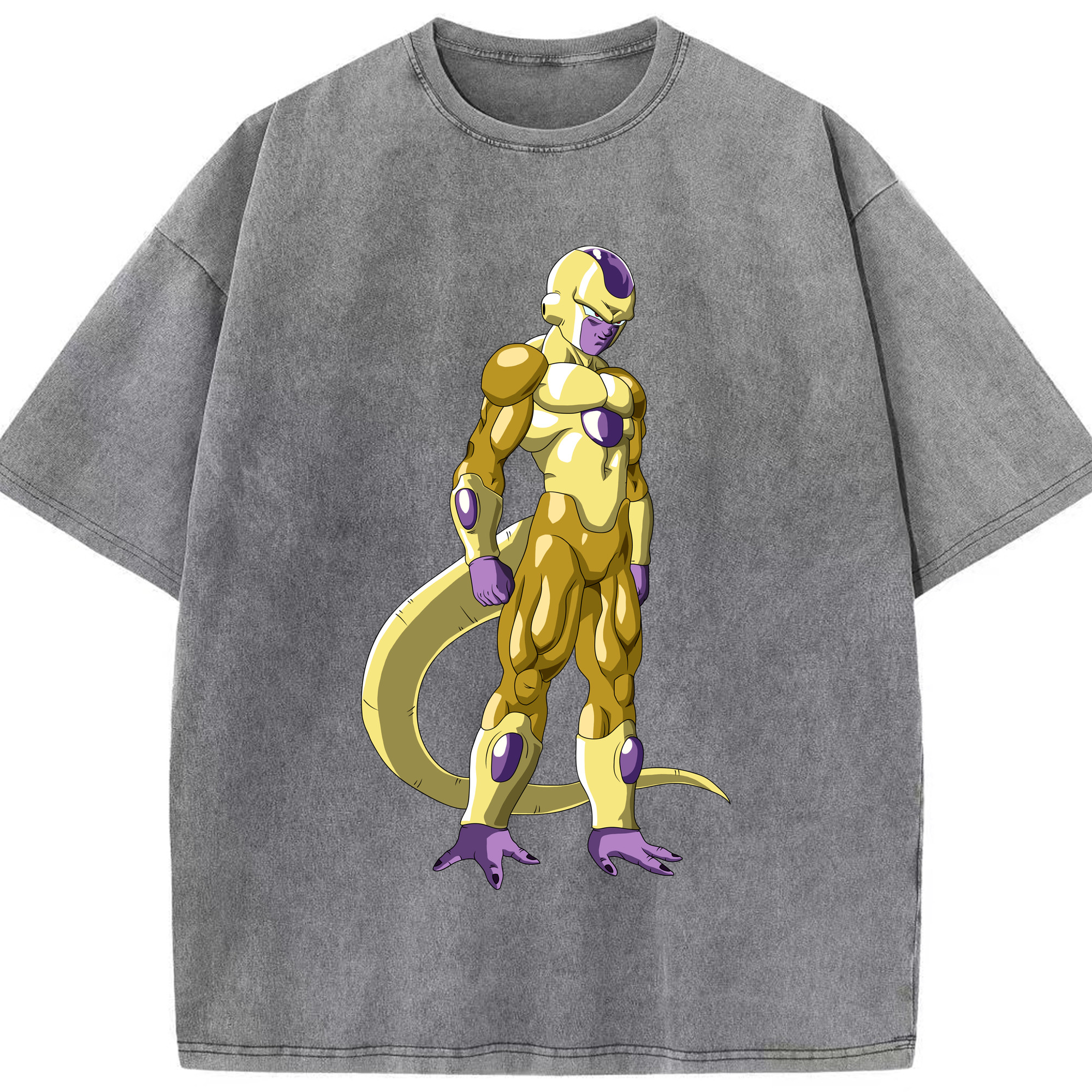 （画像用） ドラゴンボール フリーザ DRAGON BALL Frieza 綿100% ヴィンテージ風 半袖Tシャツ（フロントプリント）