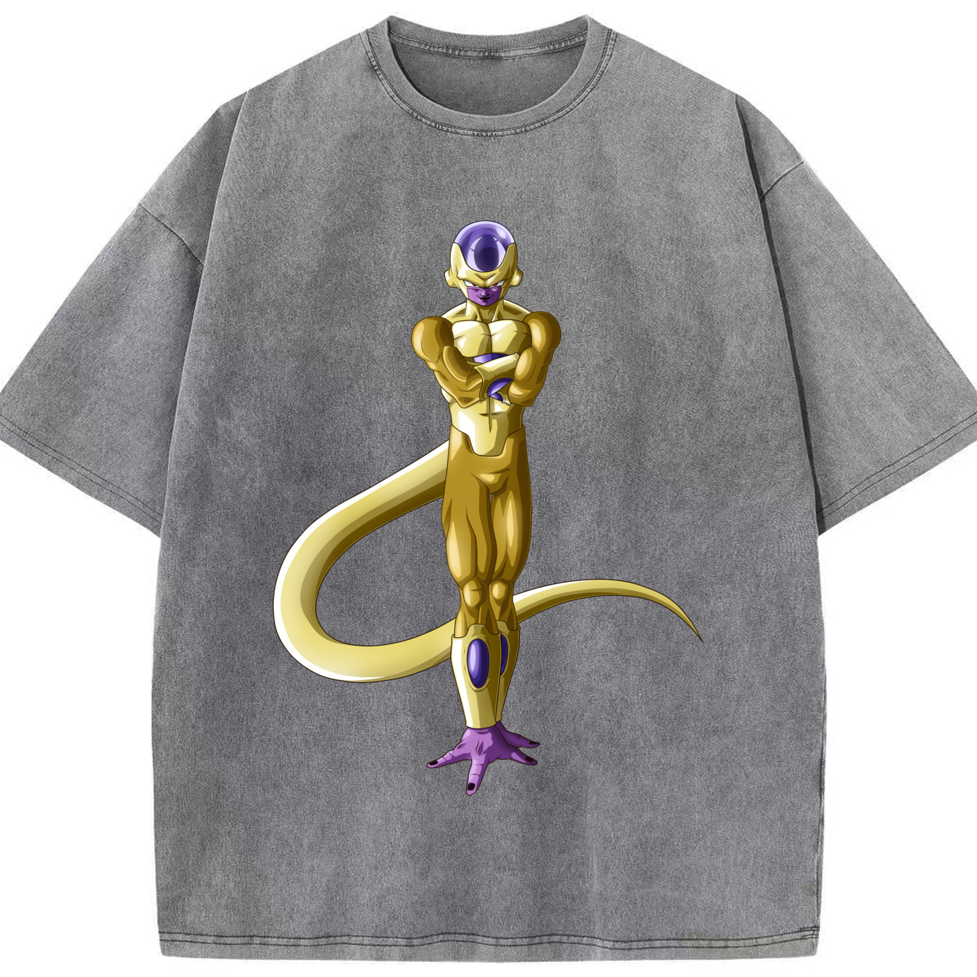 （画像用） ドラゴンボール フリーザ DRAGON BALL Frieza 綿100% ヴィンテージ風 半袖Tシャツ（フロントプリント）