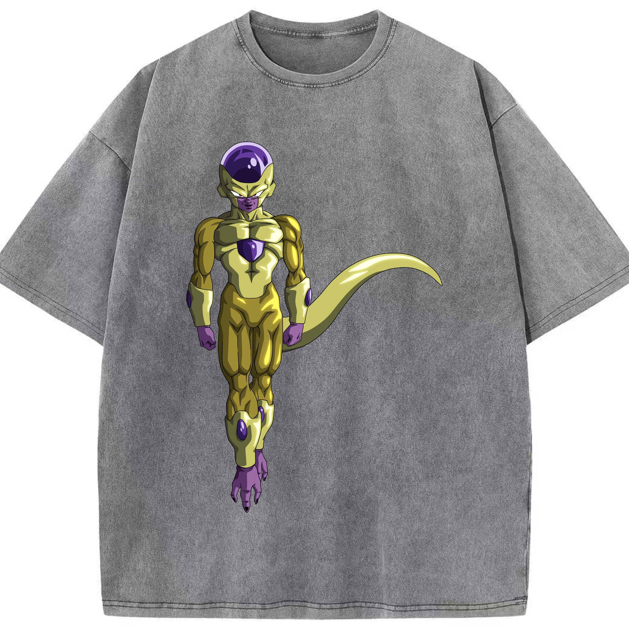 （画像用） ドラゴンボール フリーザ DRAGON BALL Frieza 綿100% ヴィンテージ風 半袖Tシャツ（フロントプリント）