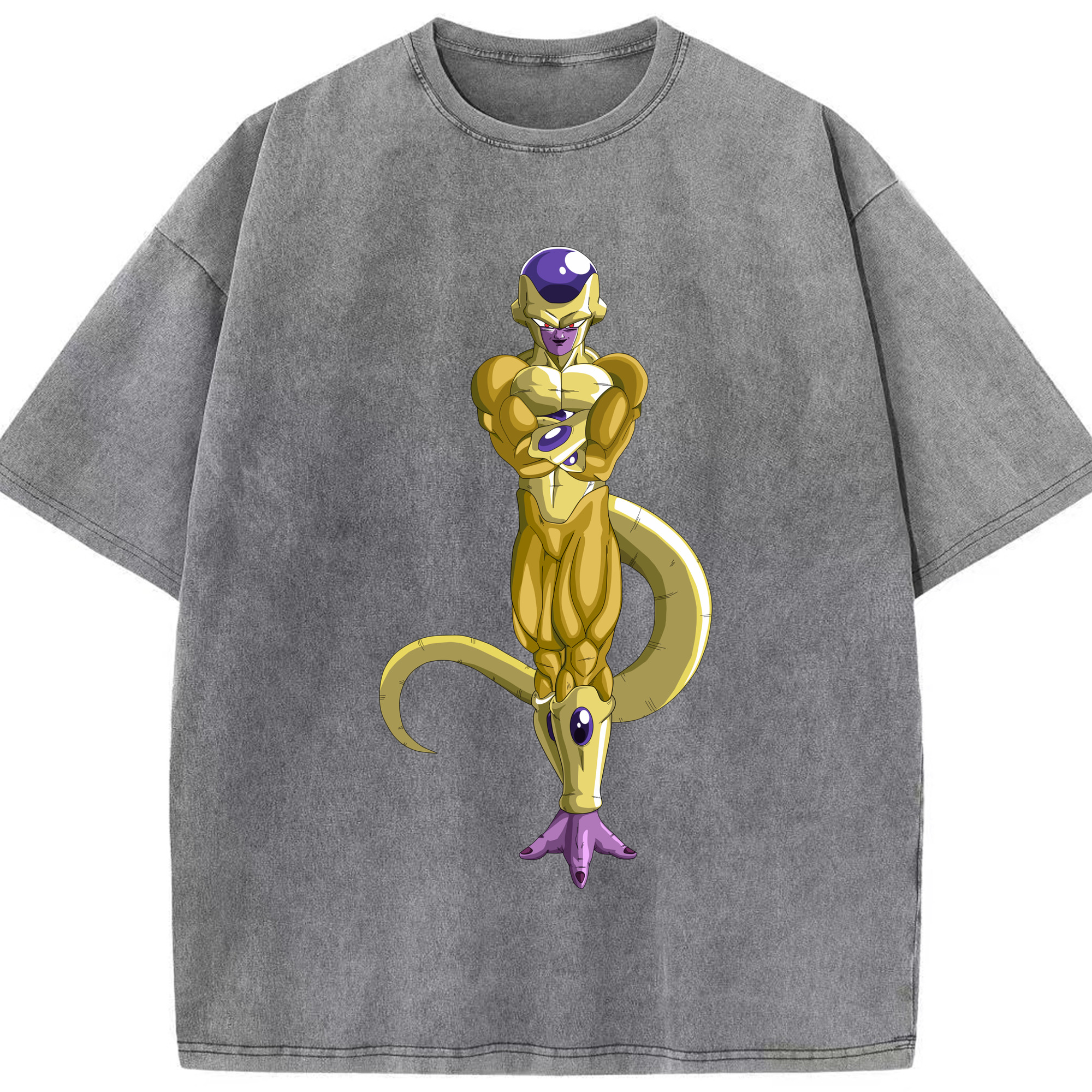 （画像用） ドラゴンボール フリーザ DRAGON BALL Frieza 綿100% ヴィンテージ風 半袖Tシャツ（フロントプリント）