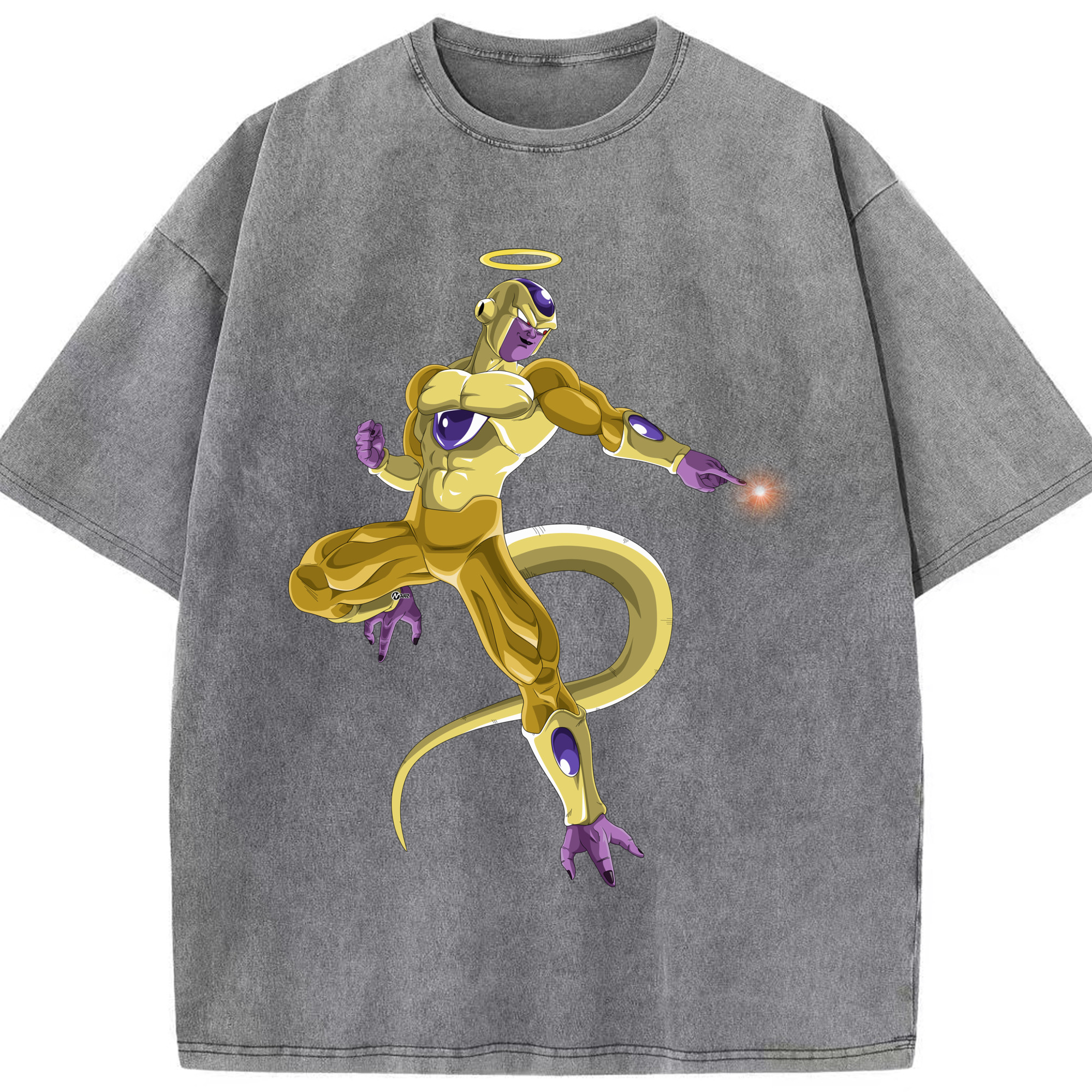 （画像用） ドラゴンボール フリーザ DRAGON BALL Frieza 綿100% ヴィンテージ風 半袖Tシャツ（フロントプリント）