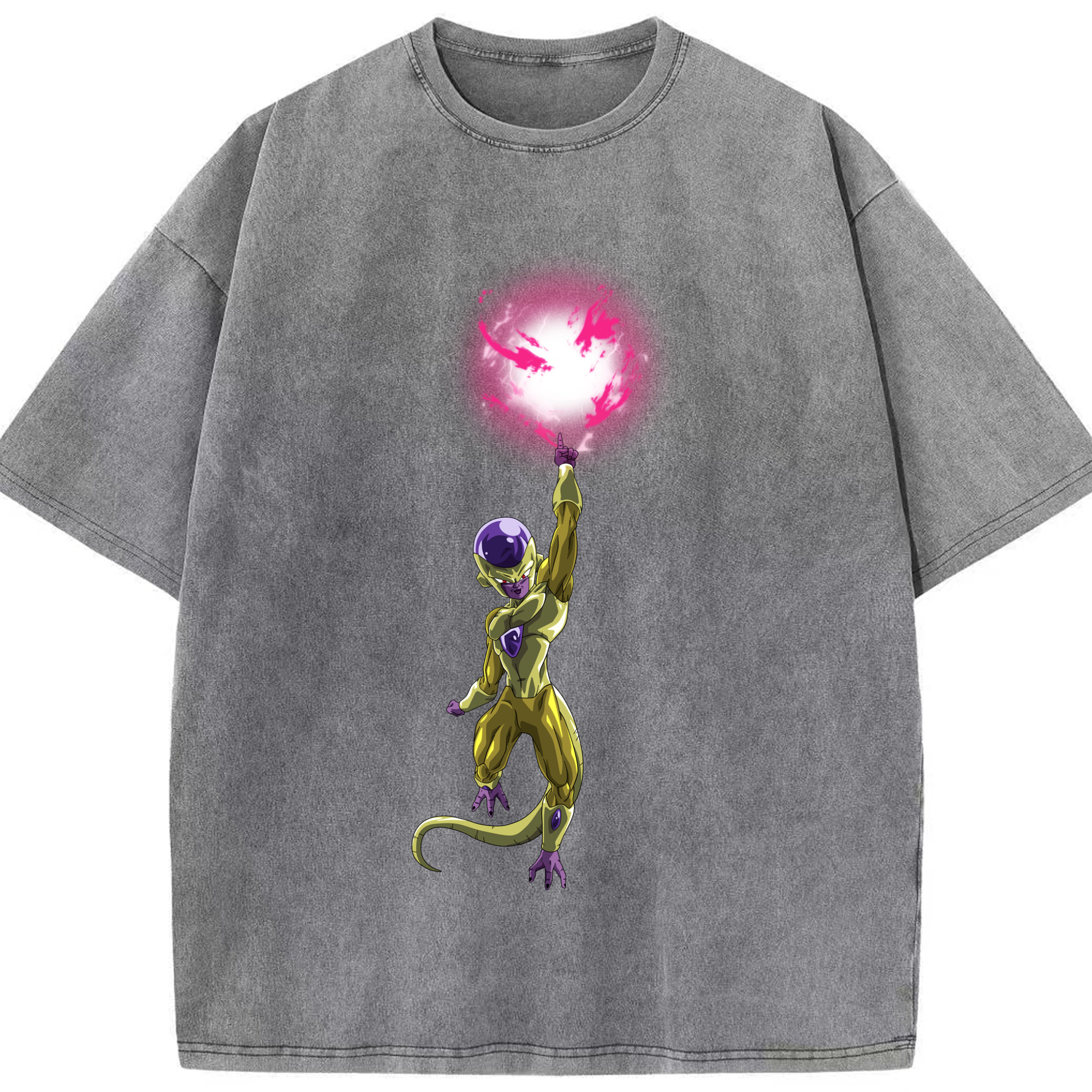 （画像用） ドラゴンボール フリーザ DRAGON BALL Frieza 綿100% ヴィンテージ風 半袖Tシャツ（フロントプリント）