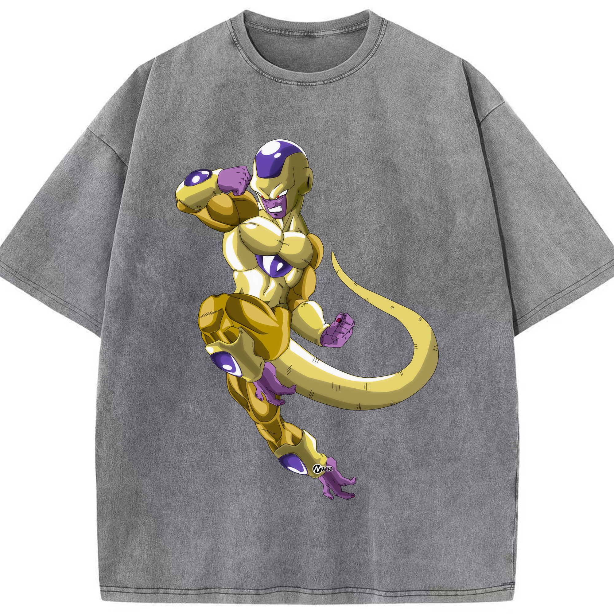 （画像用） ドラゴンボール フリーザ DRAGON BALL Frieza 綿100% ヴィンテージ風 半袖Tシャツ（フロントプリント）