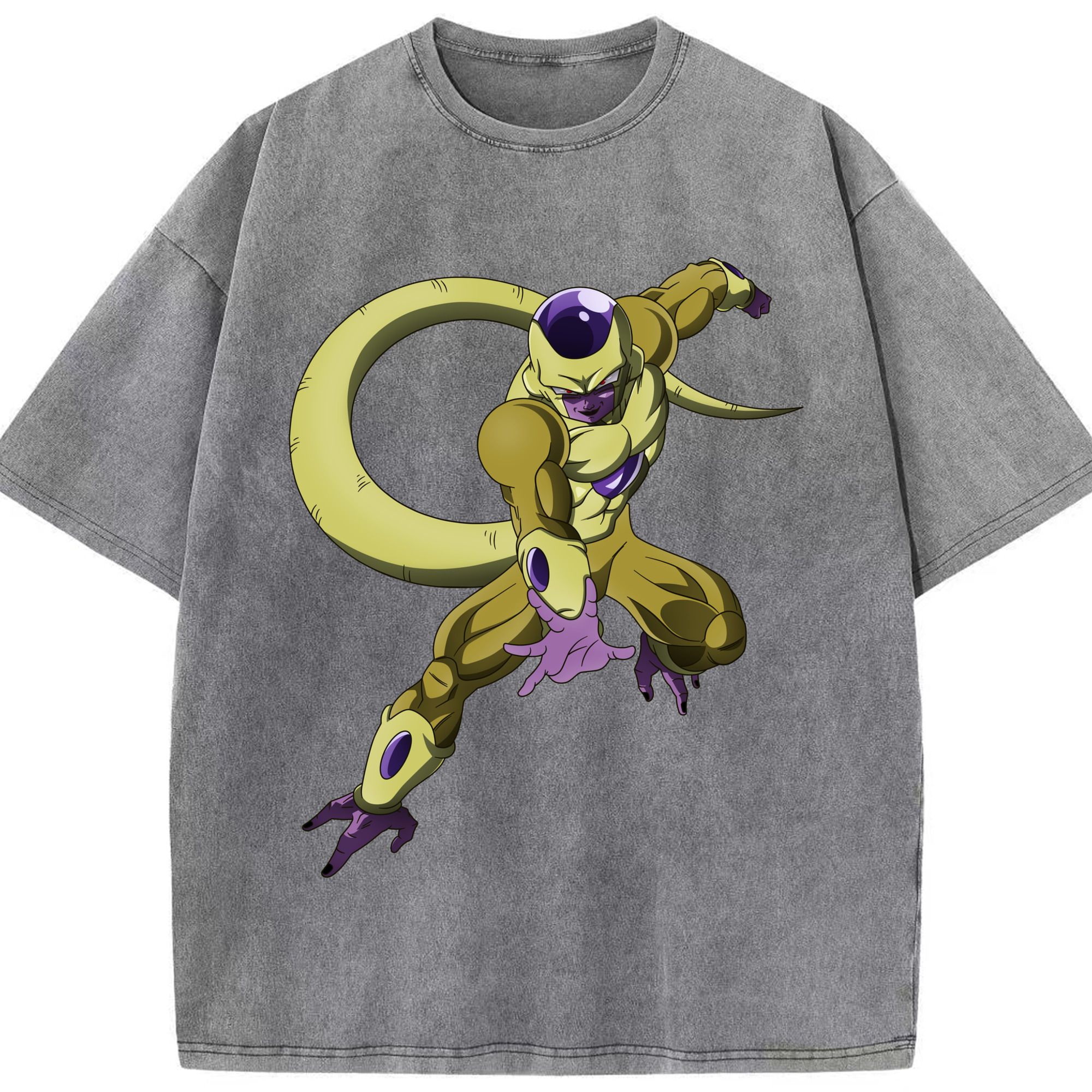 （画像用） ドラゴンボール フリーザ DRAGON BALL Frieza 綿100% ヴィンテージ風 半袖Tシャツ（フロントプリント）