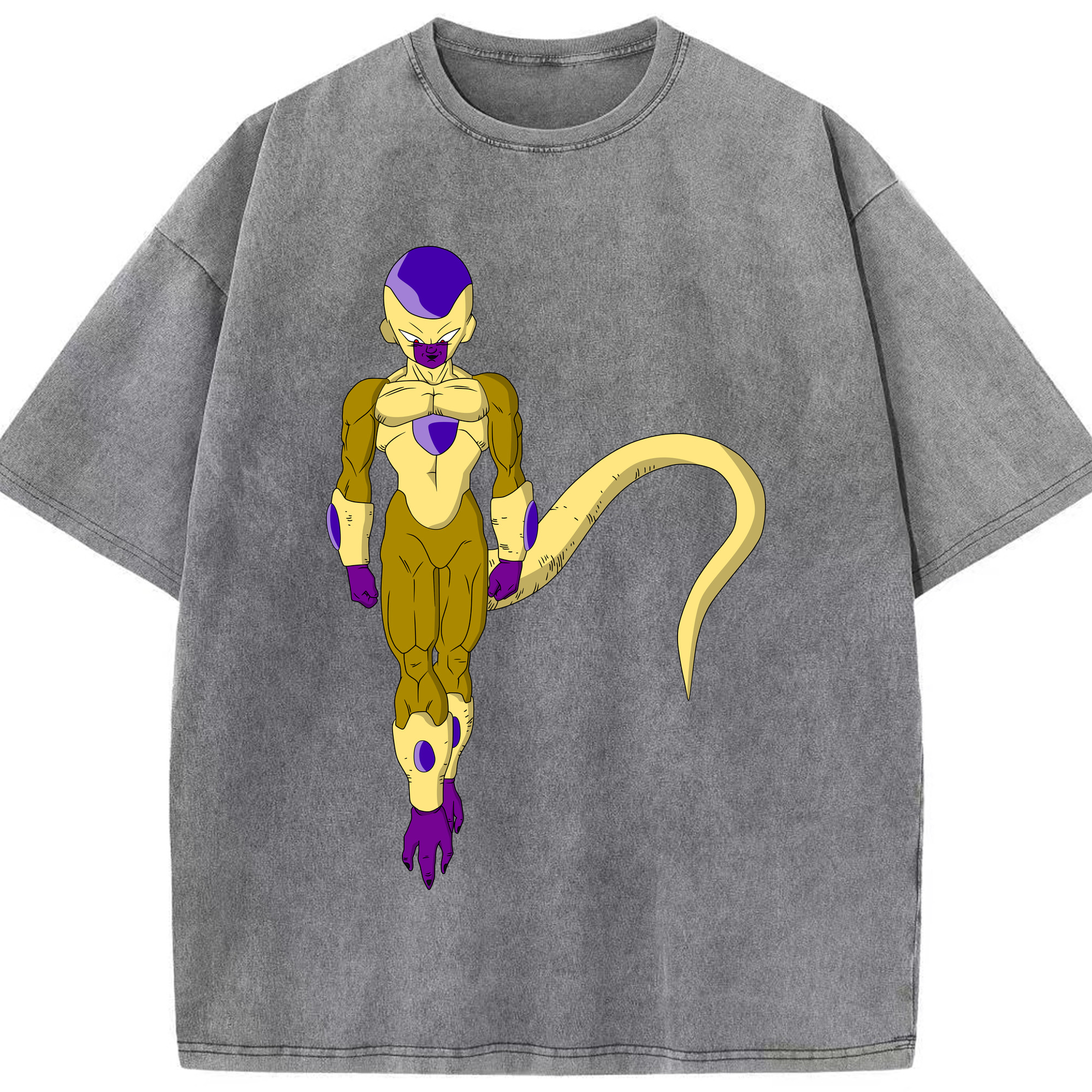（画像用） ドラゴンボール フリーザ DRAGON BALL Frieza 綿100% ヴィンテージ風 半袖Tシャツ（フロントプリント）